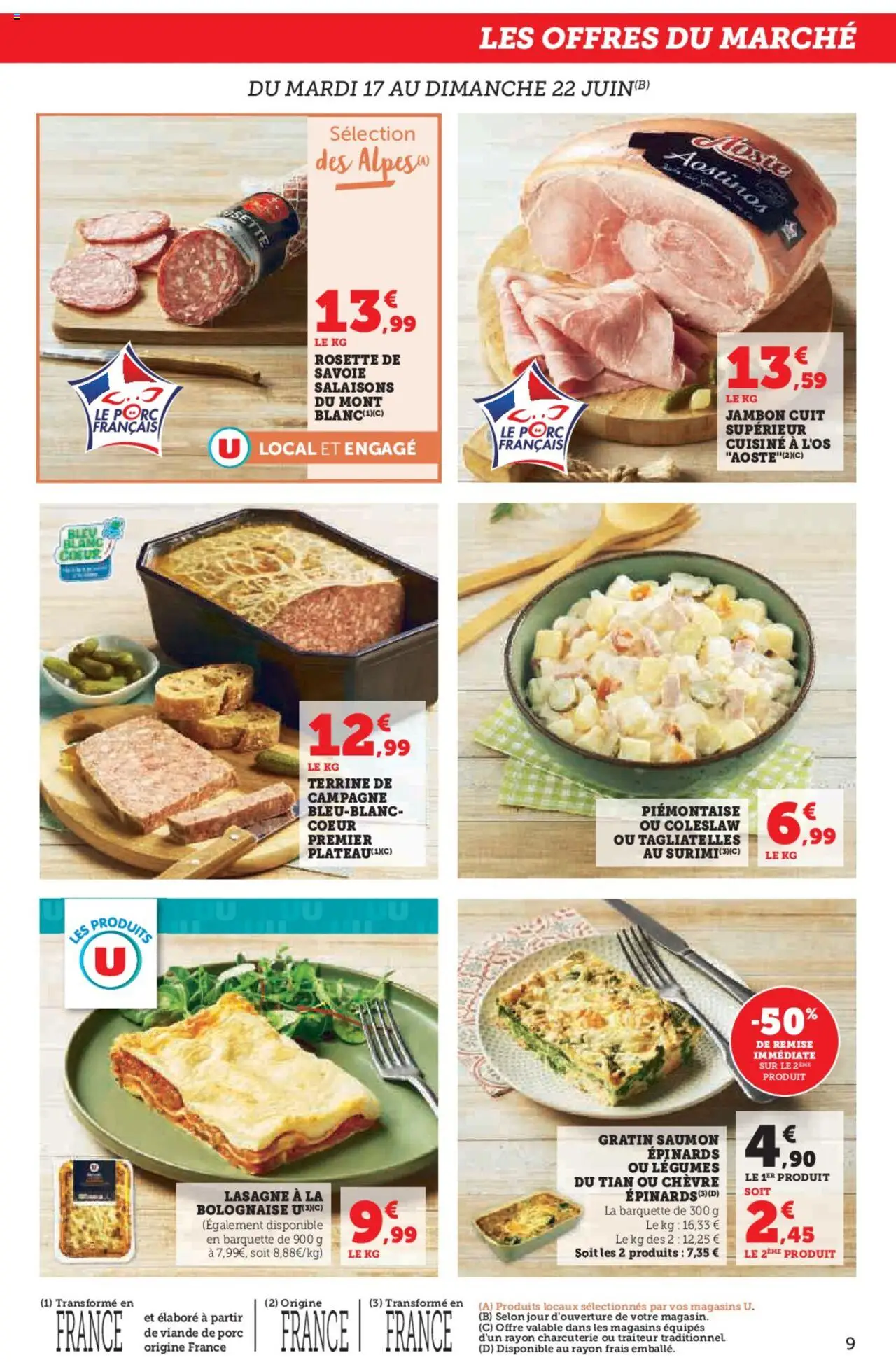  | Page: 9 | Produits: Viande de porc, Plateau, Viande, Porc