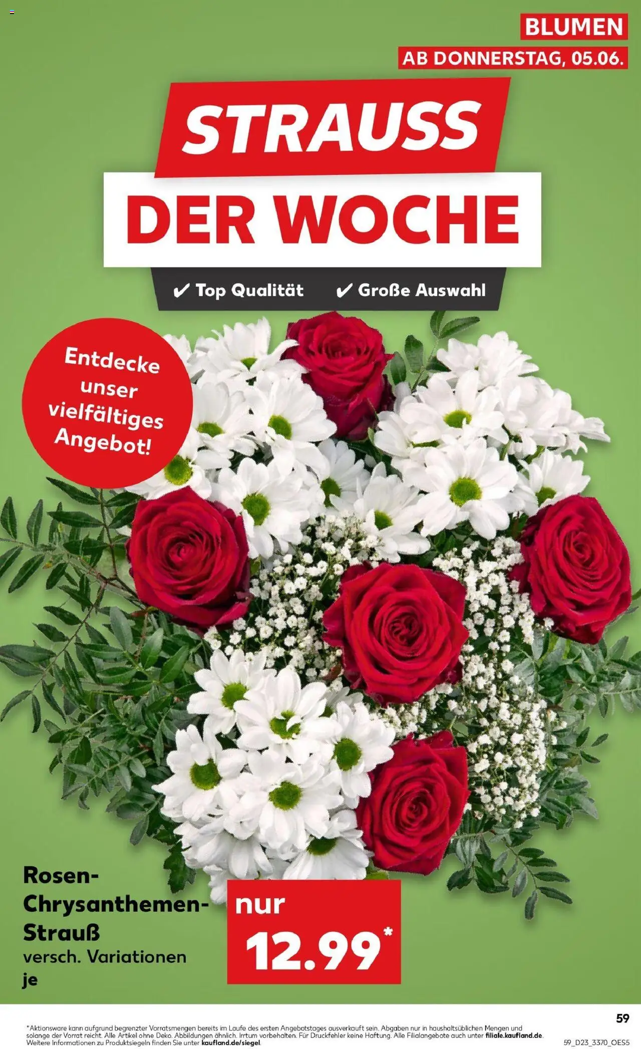 Kaufland prospekt Pasewalk	 - gültig ab dem 09.06.2025 | Seite: 12 | Produkte: Top, Blumen