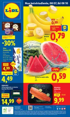 LIDL leidinių peržiūra, galiojančių nuo 07.08.2025