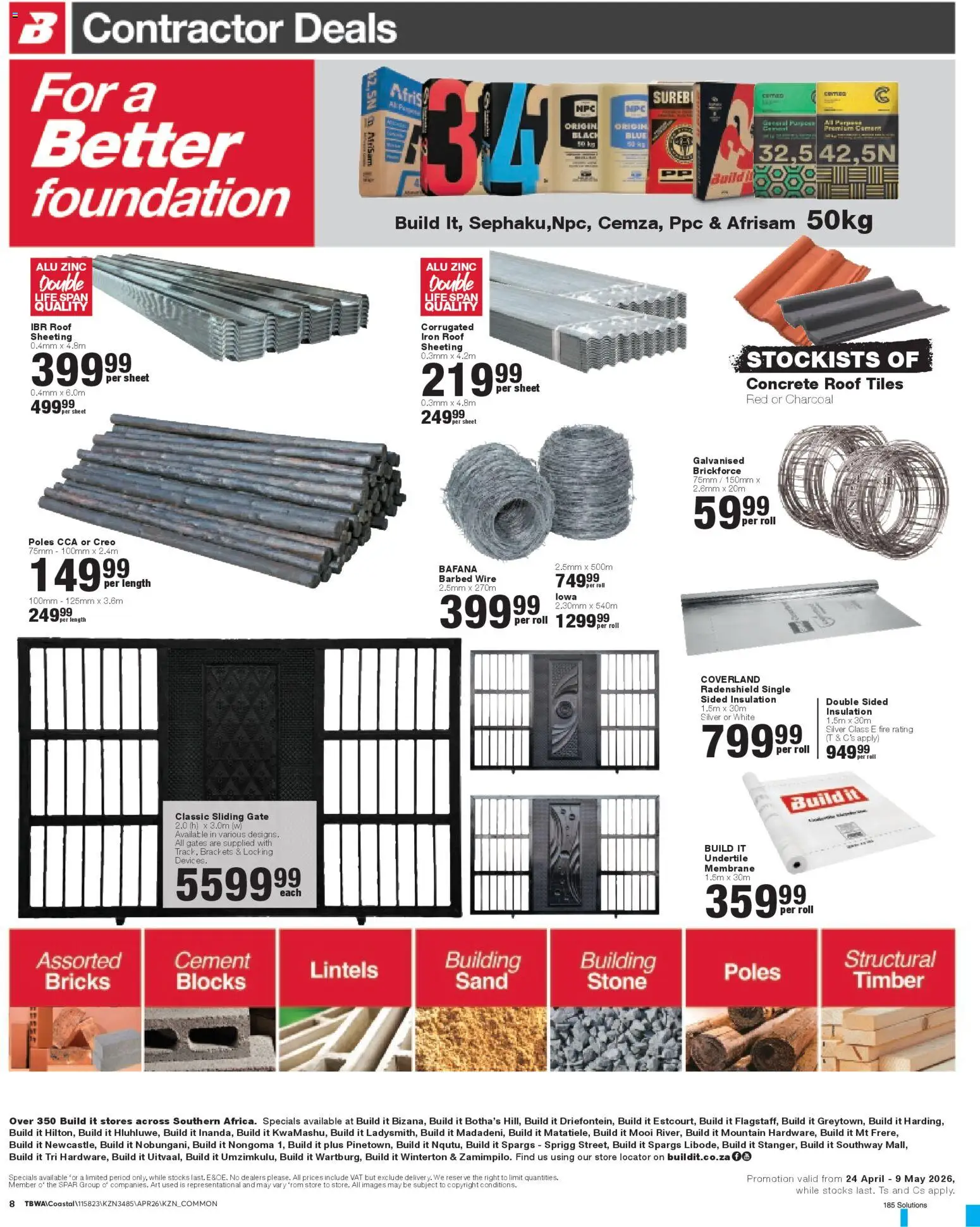 New Build It catalogue – valid from 24.04.2026 | Page: 8 | Products: Camera, Art, Iron, Cement