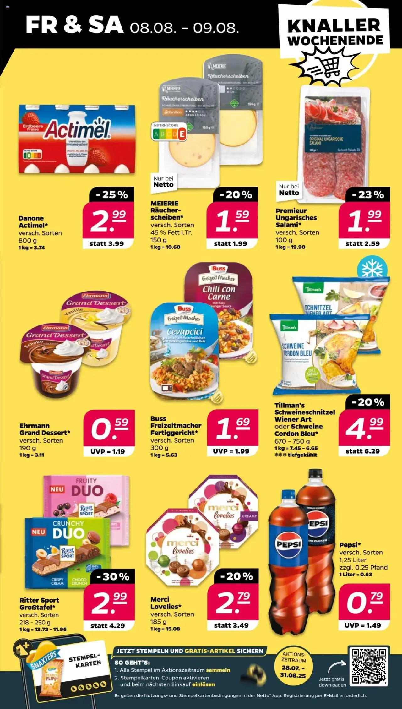 Netto Prospekt 	 - gültig ab dem 04.08.2025 | Seite: 29 | Produkte: Merci, Ritter sport, Pepsi, Salami