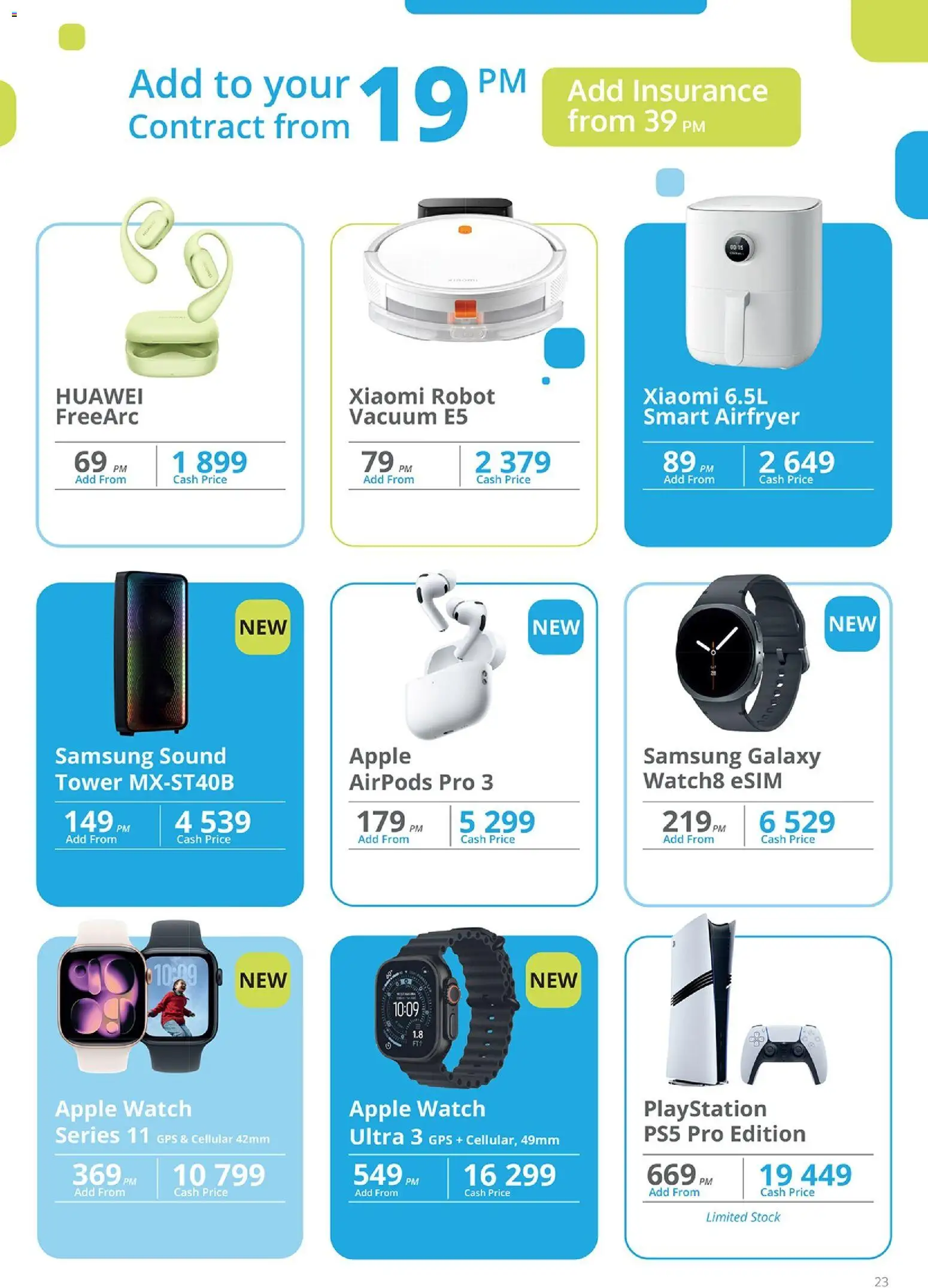 New Cellucity catalogue – valid from 07.11.2025 | Page: 23 | Products: Watch, Playstation, Stock