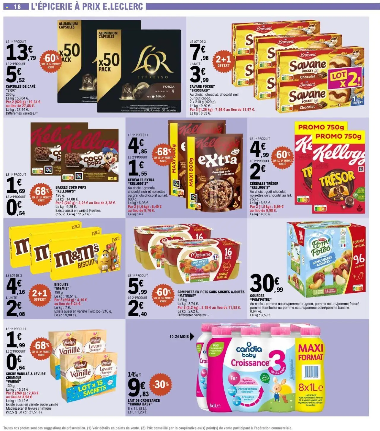  | Page: 16 | Produits: Abricot, Framboise, Lait, Chocolat