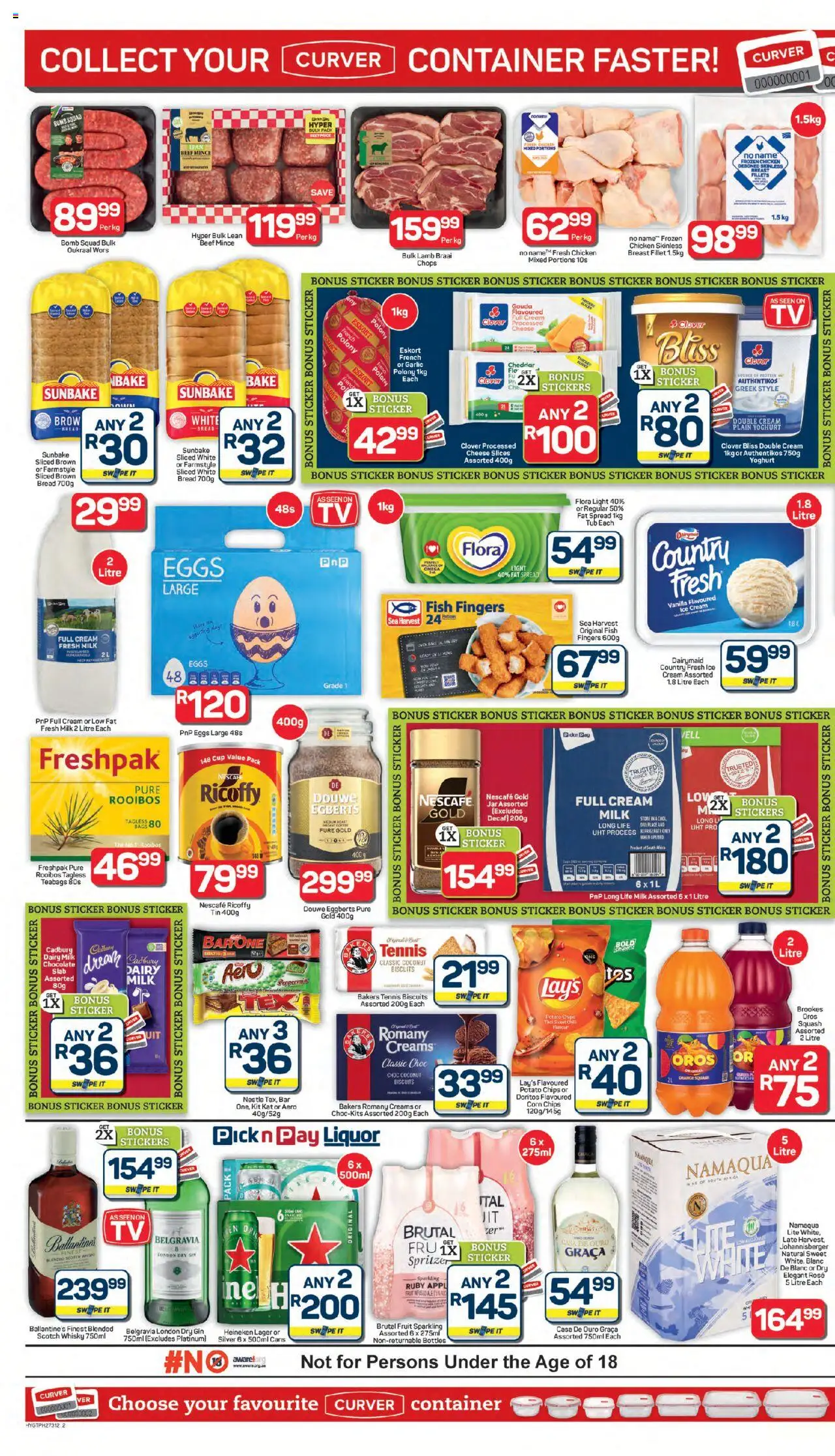 New Pick n Pay catalogue – valid from 07.10.2025 | Page: 2 | Products: Yoghurt, Milk, Fat spread, Garlic
