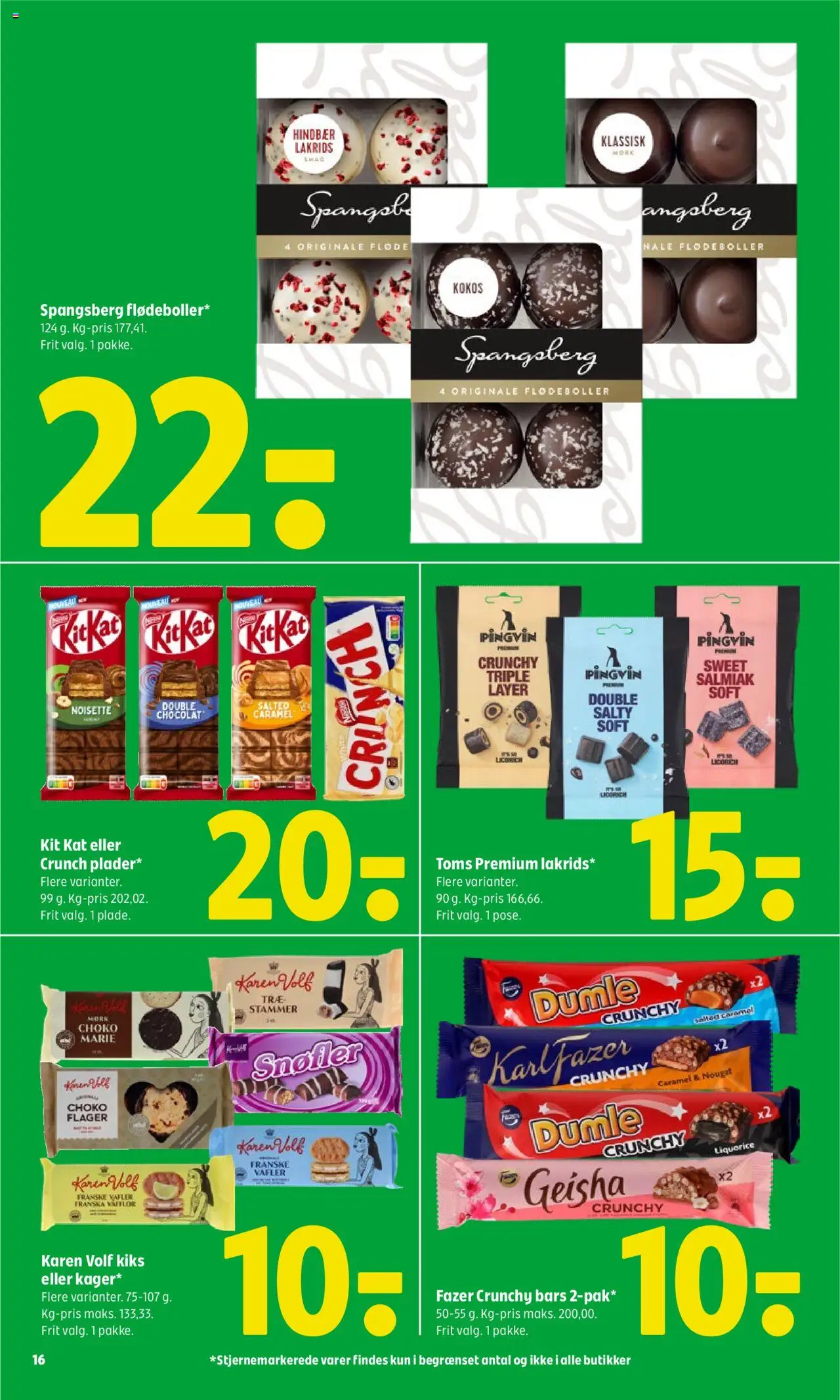 Coop 365 Tilbudsavis gyldig fra 26.06.2025 | Side: 16 | Produkter: Fløde, Hindbær, Vafler, Nougat