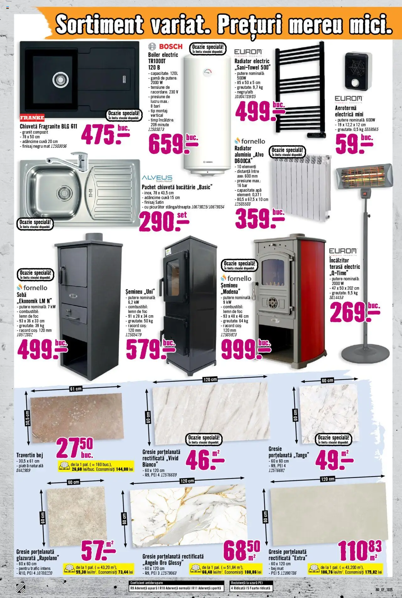 Noul catalog Hornbach – valabil de la 01.10.2025 | Pagină: 6 | Produse: Boiler, Gresie, Bucătărie, Chiuvetă