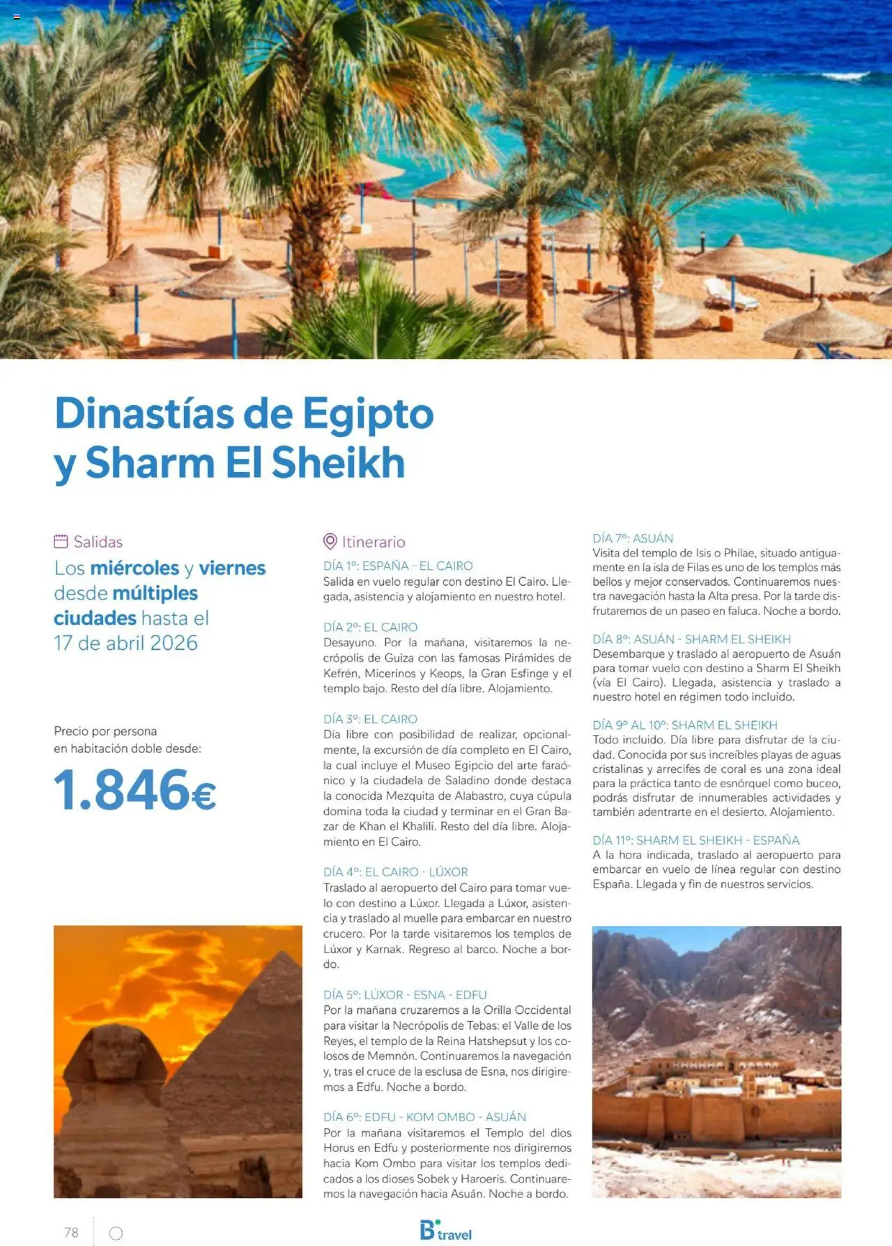 B the travel brand Egipto │ válido desde el 01.07.2025 | Página: 78