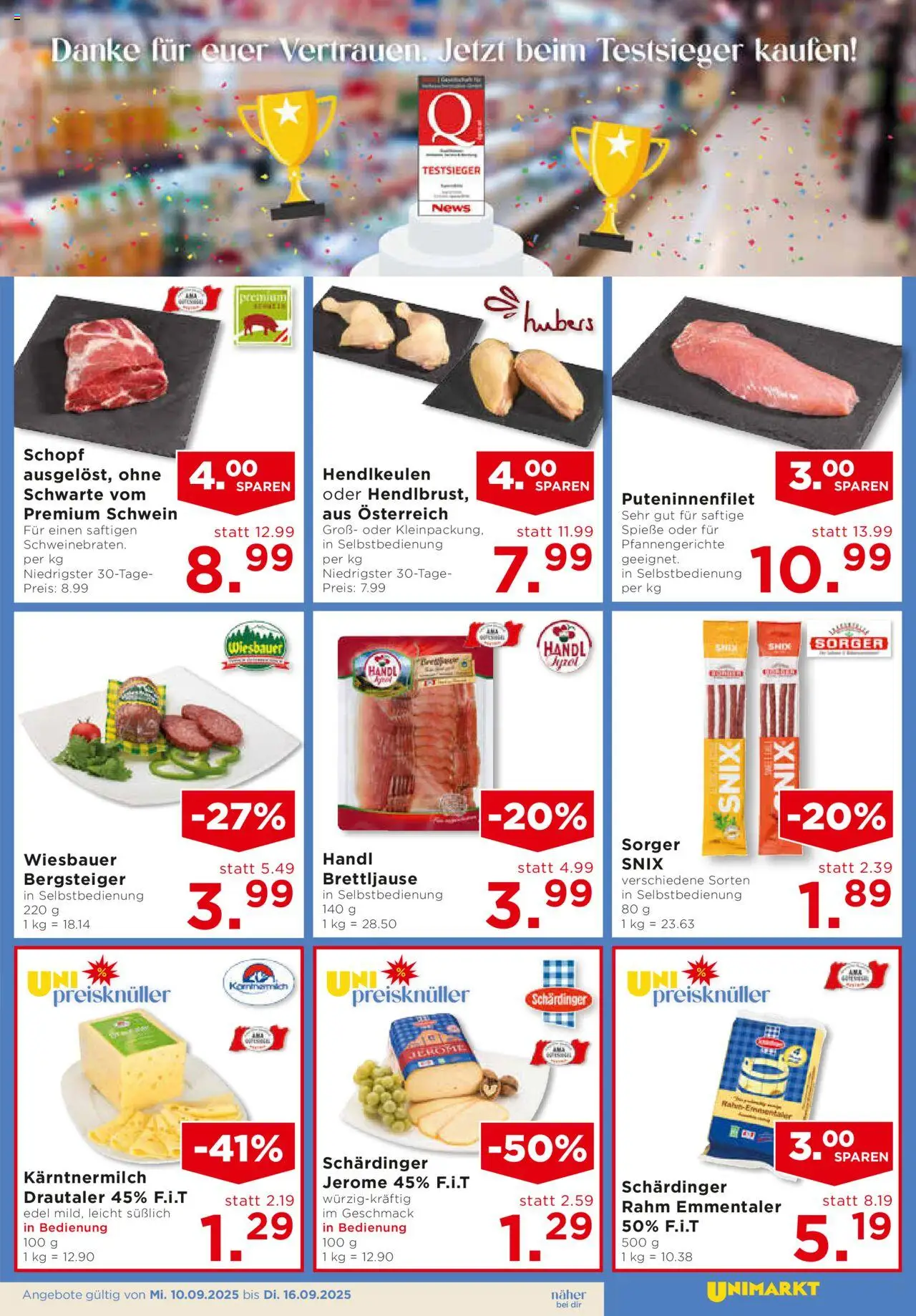 Unimarkt Mühlviertel gültig ab 10.09.2025 | Seite: 3