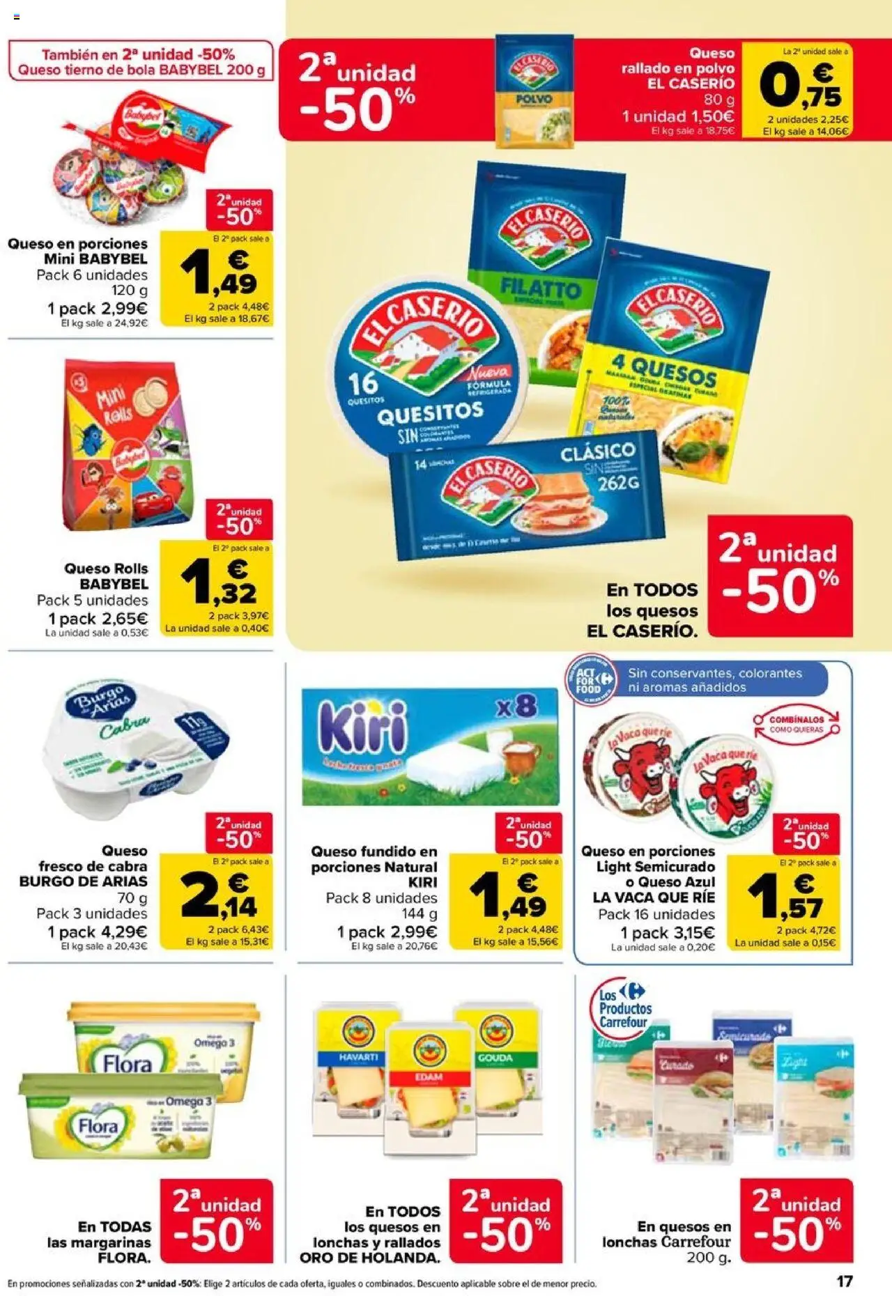 Carrefour folleto │ válido desde el 08.08.2025 | Página: 17 | Productos: Γραβάτα, Polvo, Δοχείο φοντί, Queso