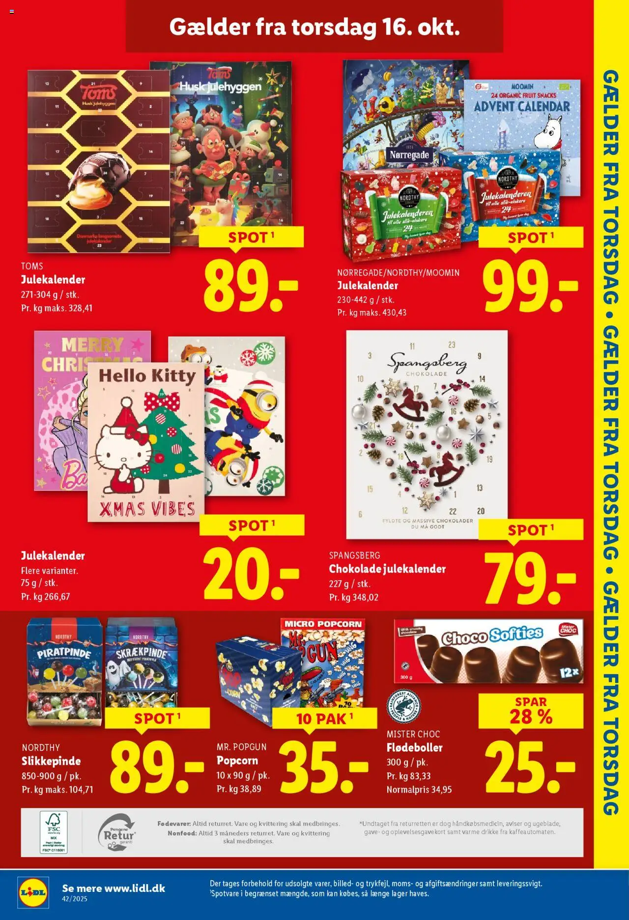 Lidl tilbudsavis – gyldig fra 12.10.2025 | Side: 33 | Produkter: Chokolade, Flødeboller, Popcorn, Søm