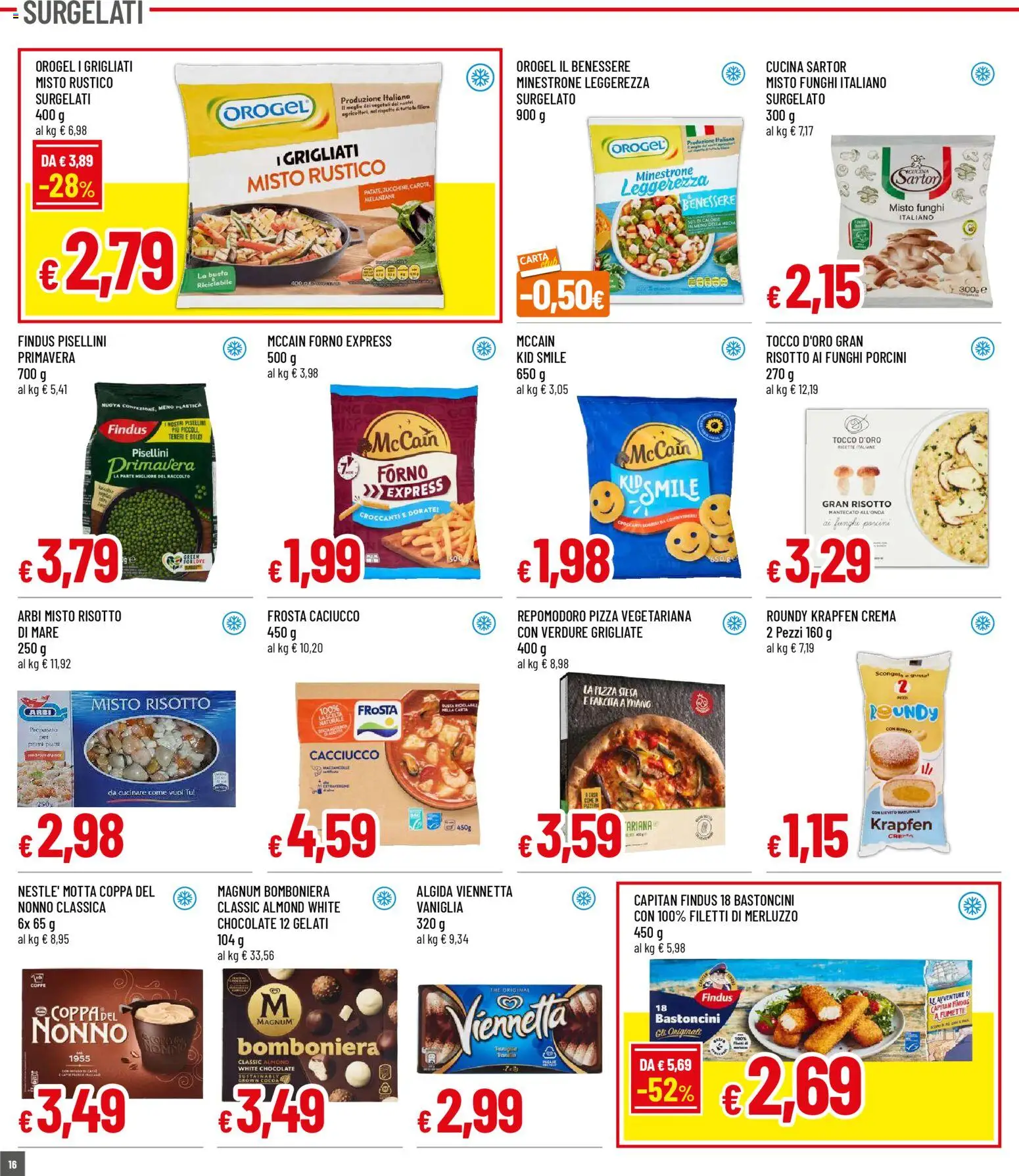 Volantino Galassia del 30.10.2025 | Pagina: 16 | Prodotti: Minestrone, Verdure, Funghi, The