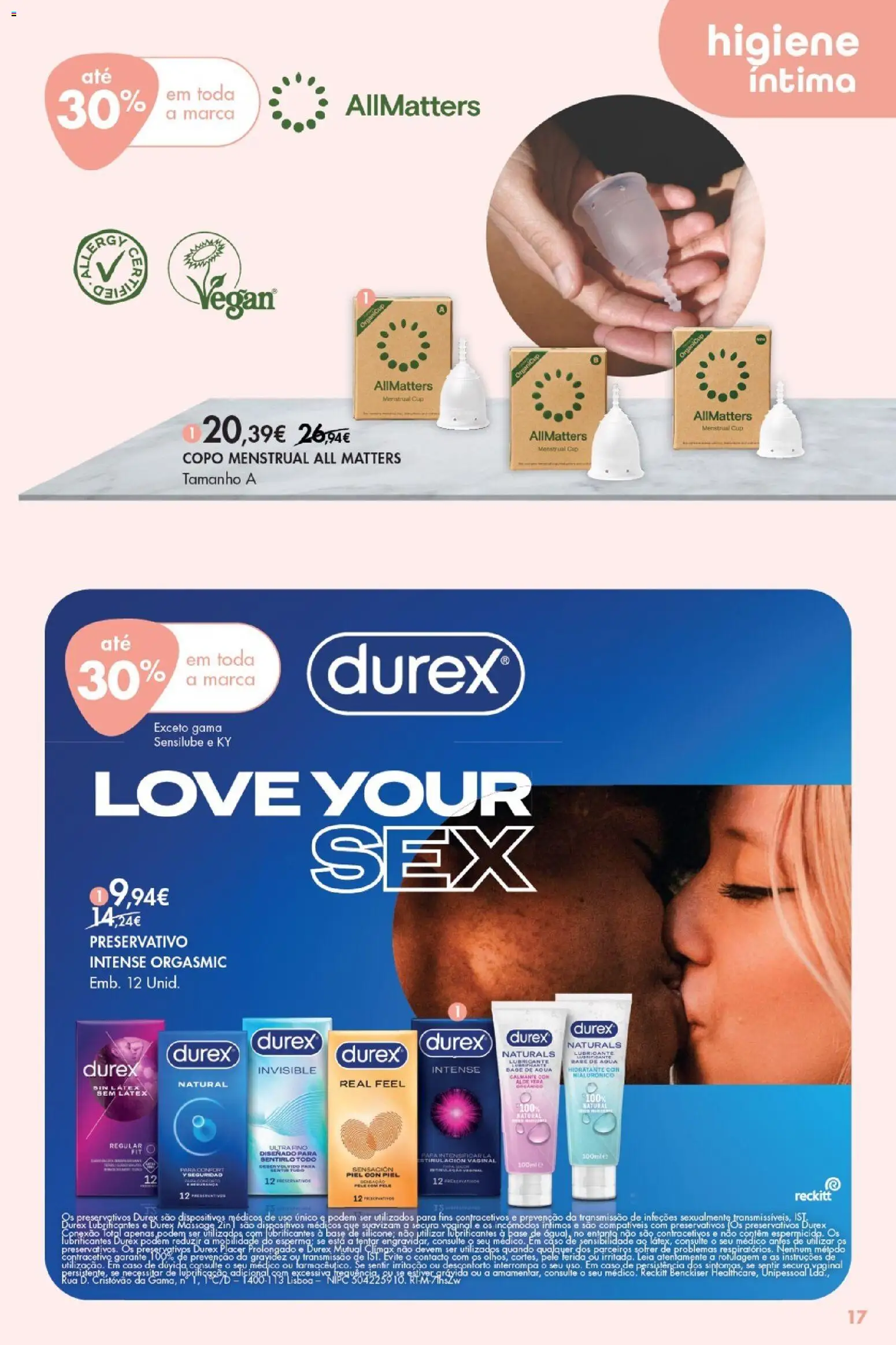 Pingo Doce - Bem Estar Inverno Lojas │ válido de 03.02.2026 | Página: 17 | Produtos: Agua, Preservativos, Base