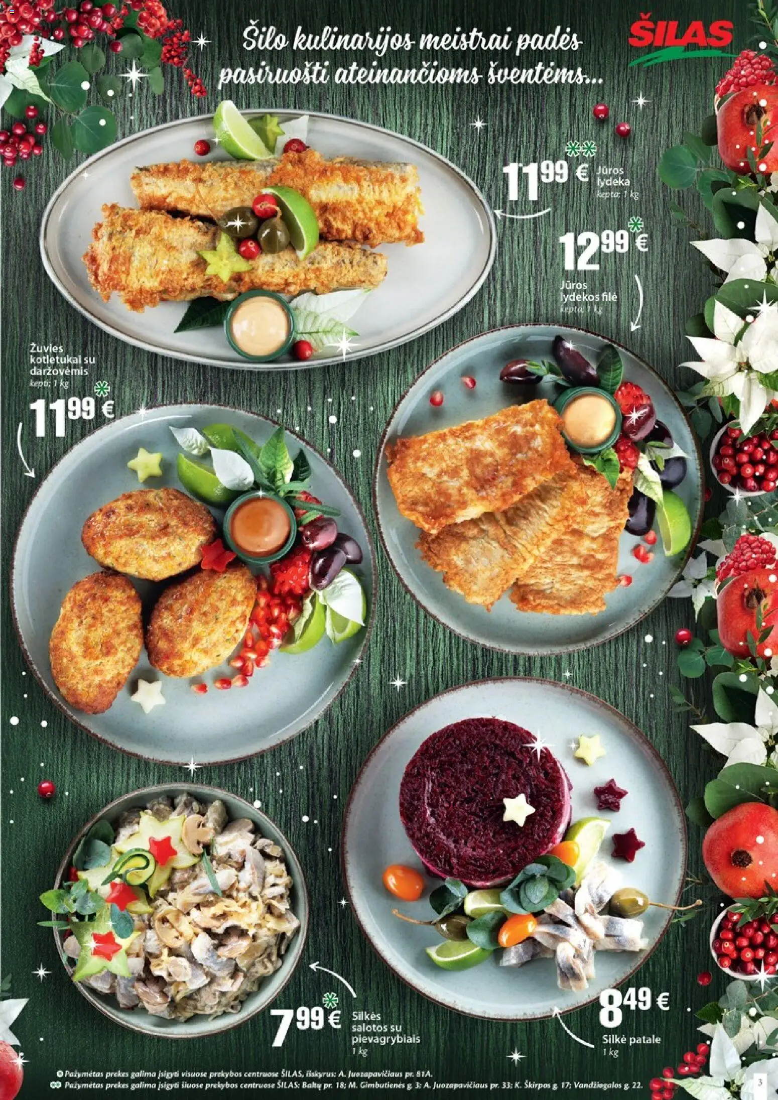 Šilas akcijos nuo 15.12.2025 | Puslapis: 3 | Prekių: Salotos, Silkė