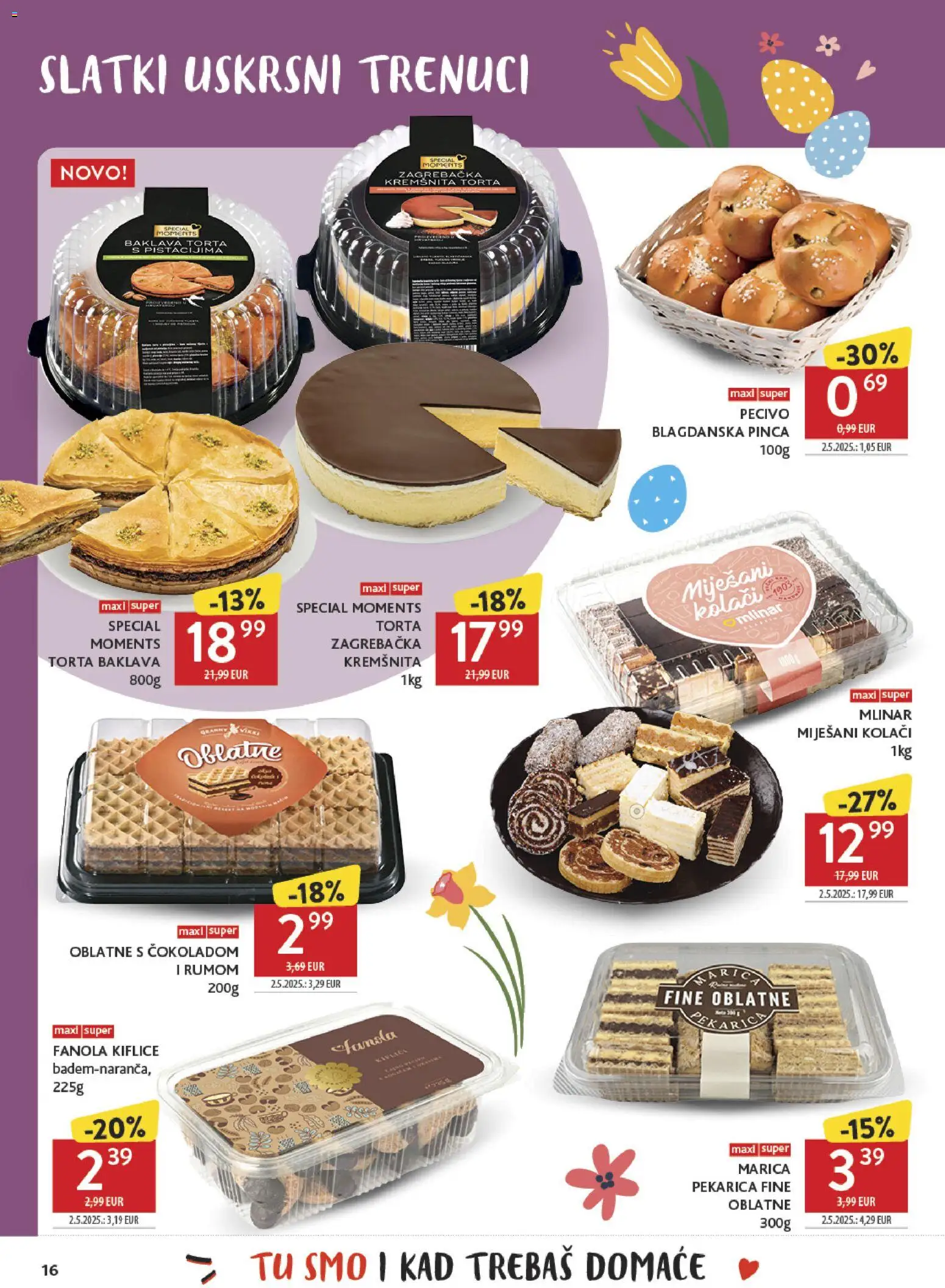 Konzum HR akciós ujság - amely érvényes a következő dátumtól: 30.03.2026 | Oldal: 16 | Termékek: Torta