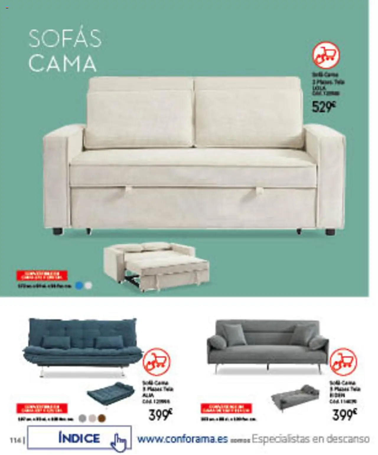 Conforama folleto │ válido desde el 07.08.2025 | Página: 114 | Productos: Cama