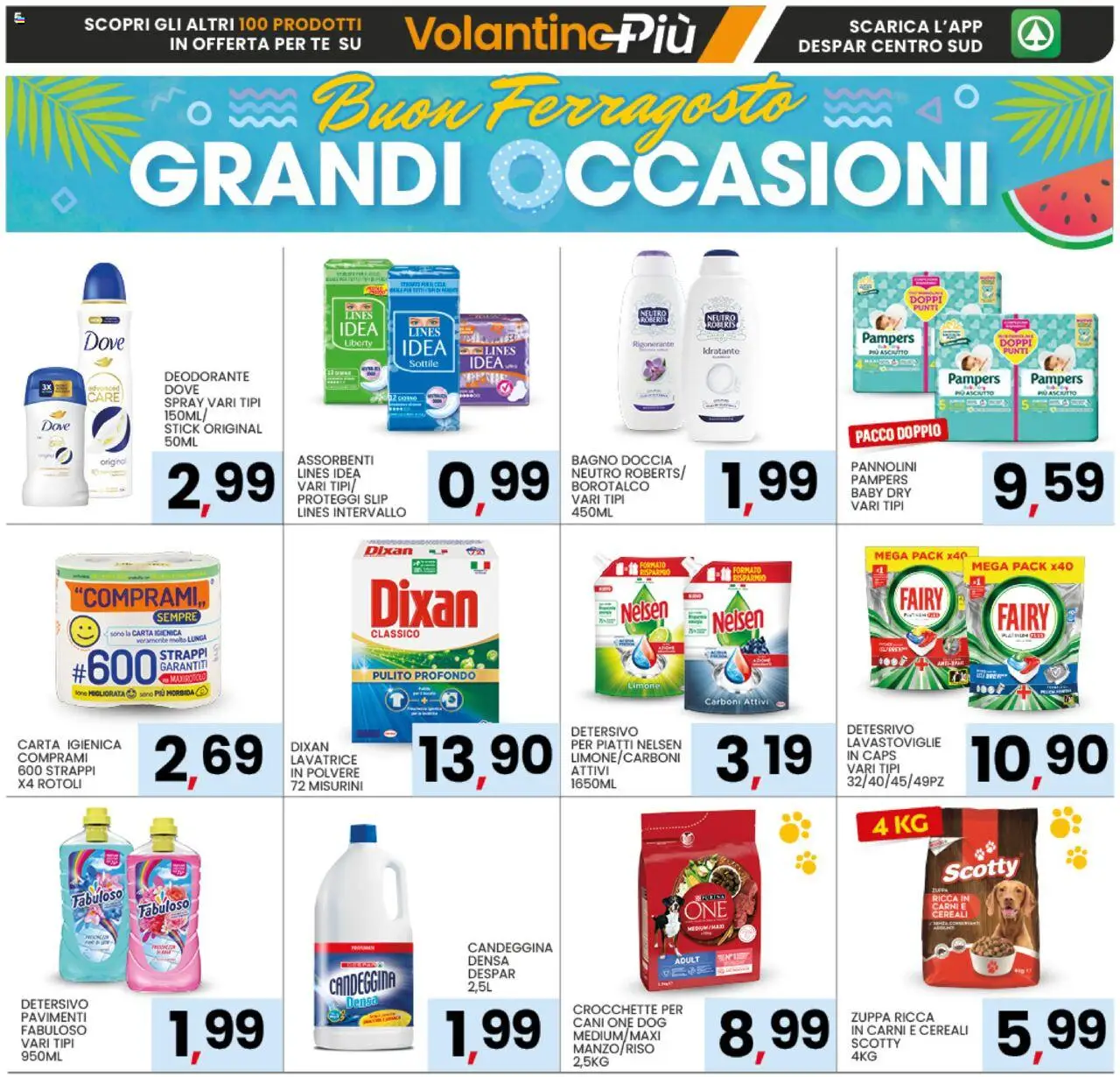 Volantino Interspar del 04.08.2025 | Pagina: 5 | Prodotti: Proteggi slip, Tè, Cereali, Slip
