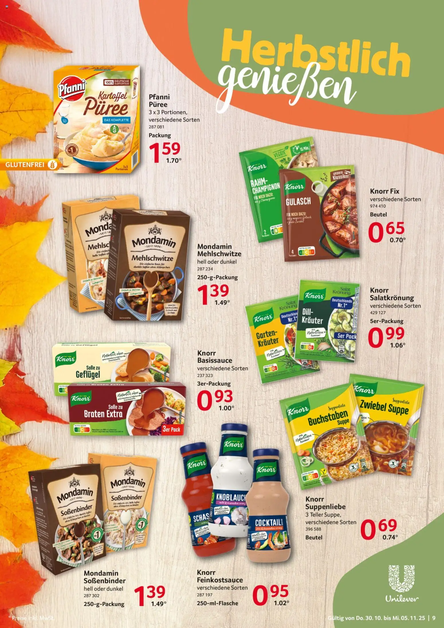 Selgros Prospekt 	 – gültig ab 30.10.2025 | Seite: 9 | Produkte: Knorr, Knoblauch, Dill, Salat