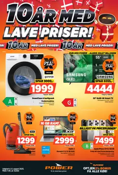 Eksempel på tilbudsavis Power - Lave priser fra butik Power gyldig fra 31.07.2025