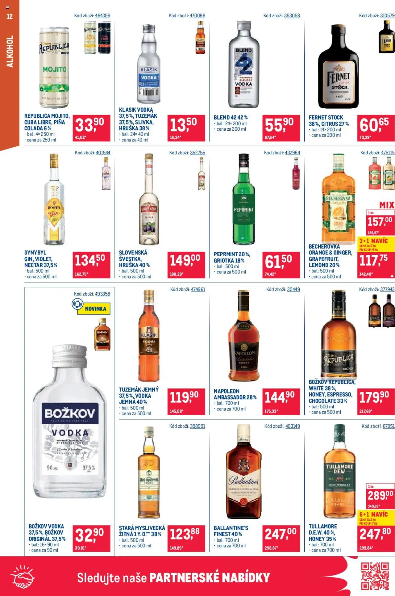 Makro leták - Maloobchod od 10.09.2025 | Strana: 12 | Produkty: Finest, Whisky, Mojito, Tuzemák