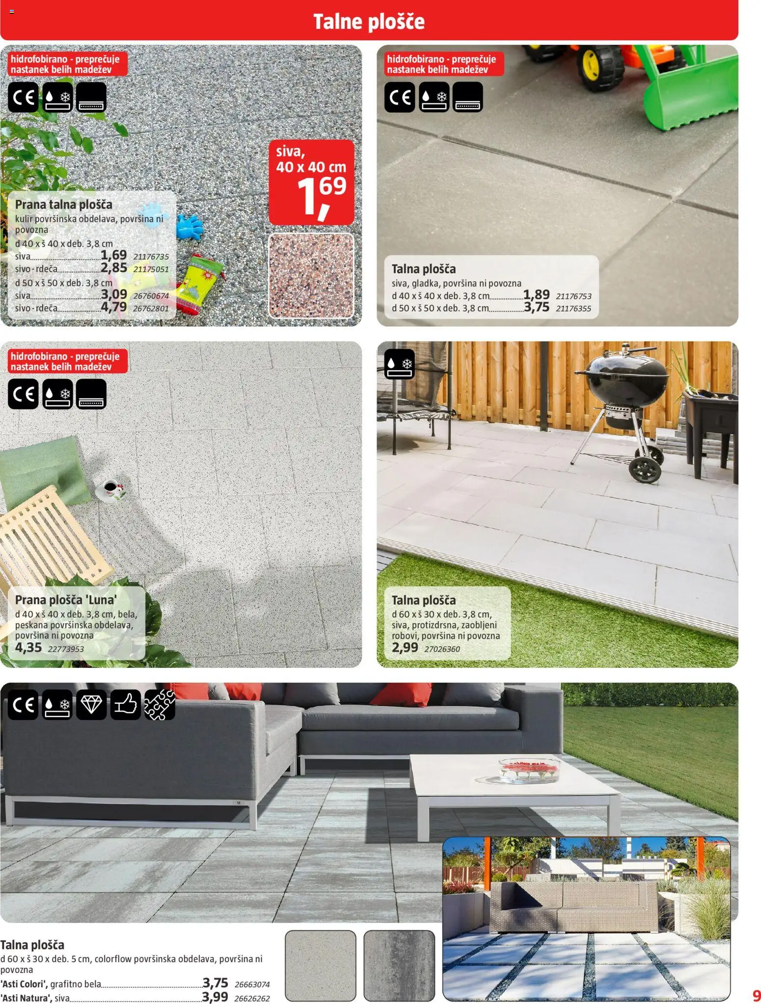 Novi Bauhaus katalog ponudbe – veljaven od 05.03.2026 | Stran: 9 | Izdelki: Talne plošče