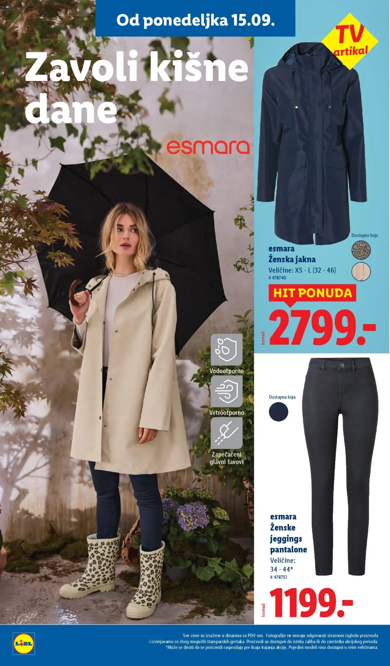 Lidl katalog - važi od 11.09.2025 | Strana: 38 | Proizvode: Jakna, Pantalone