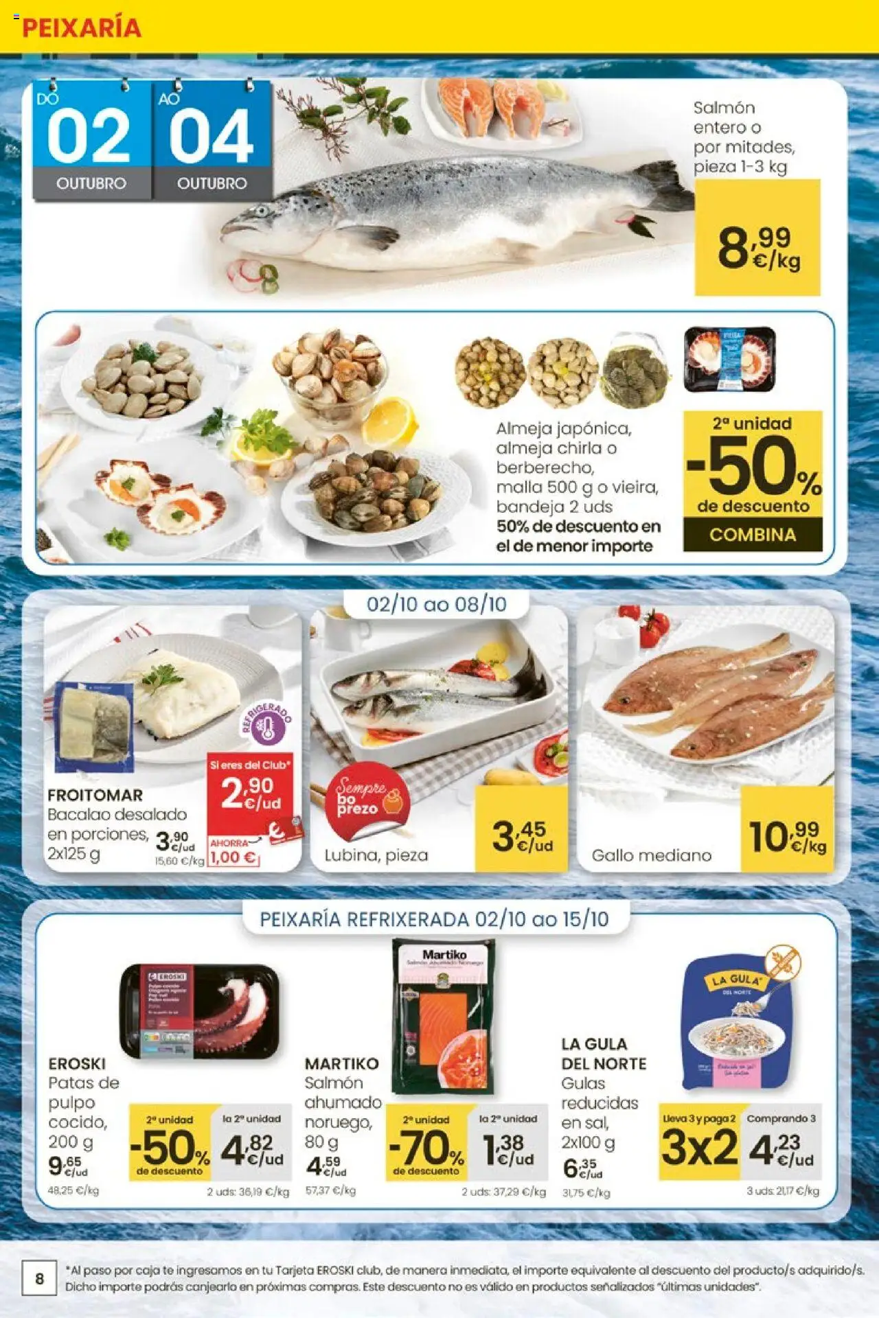 Eroski - Ofertón │ válido desde el 02.10.2025 | Página: 8 | Productos: Té, Bandeja, Caja