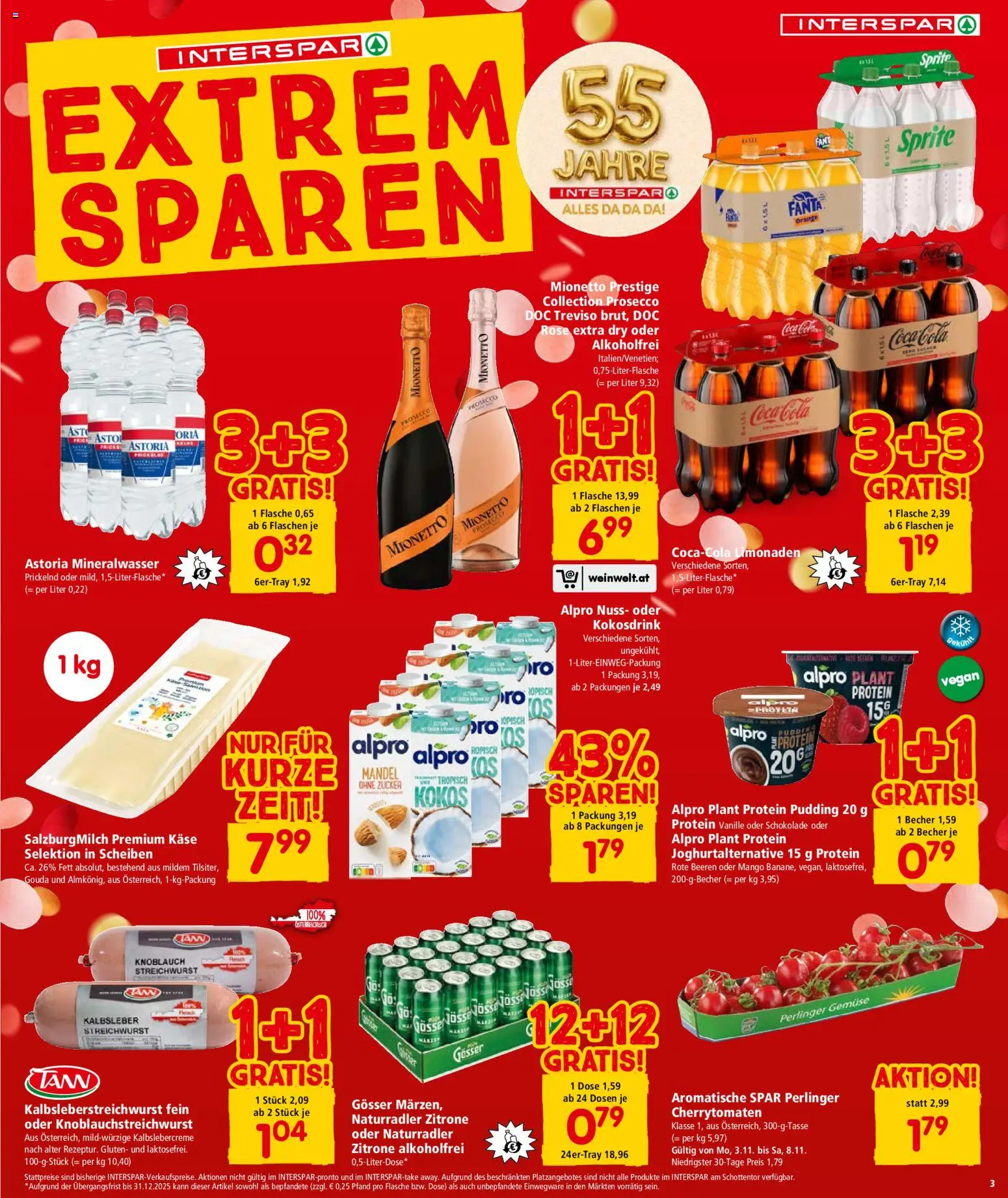Interspar Flugblatt - Vorarlberg gültig ab 06.11.2025 | Seite: 4 | Produkte: Zucker, Zitrone, Mango, Käse