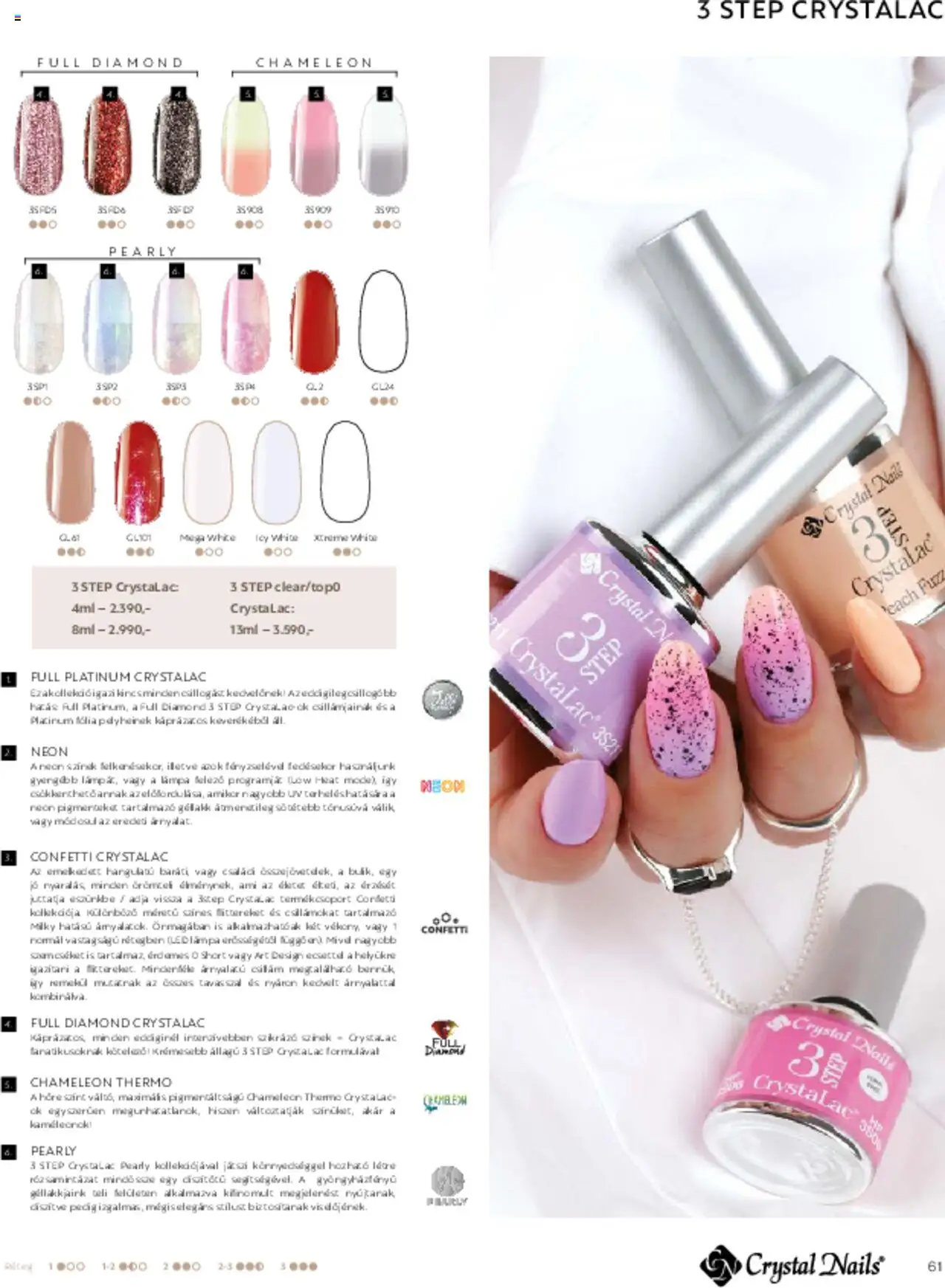 Crystal Nails akciós ujság - amely érvényes a következő dátumtól: 01.03.2025 | Oldal: 61
