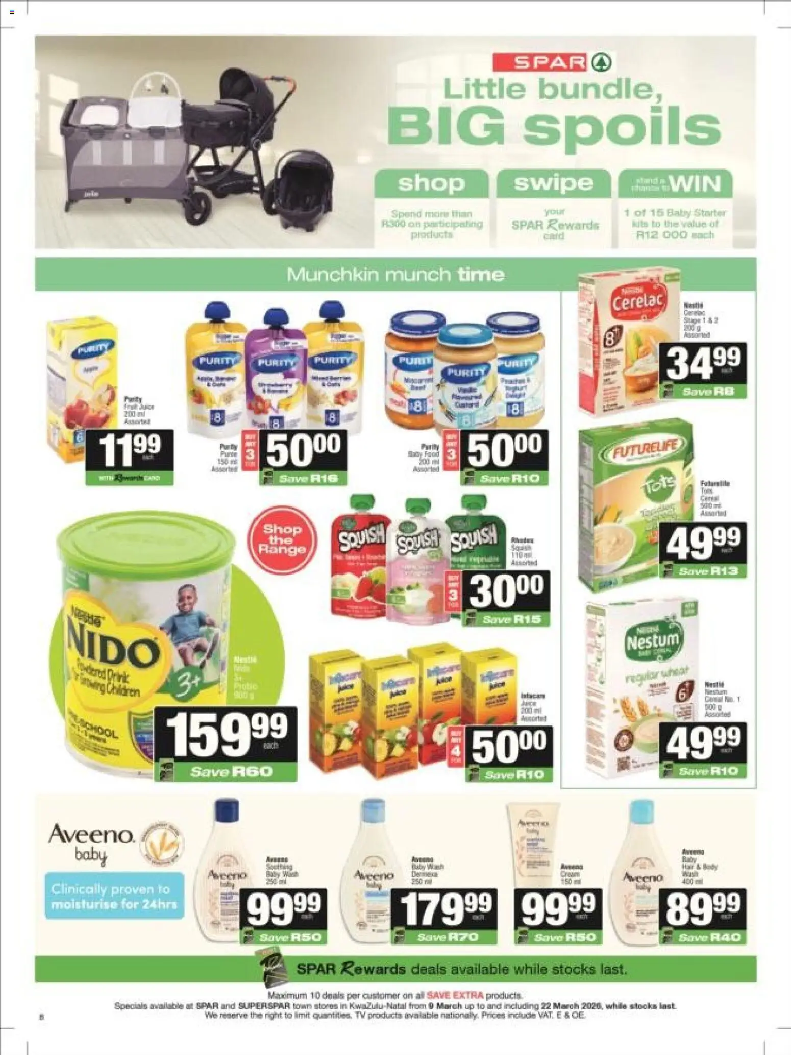 New Superspar catalogue – valid from 09.03.2026 | Page: 8 | Products: TV, Squash, Baby food