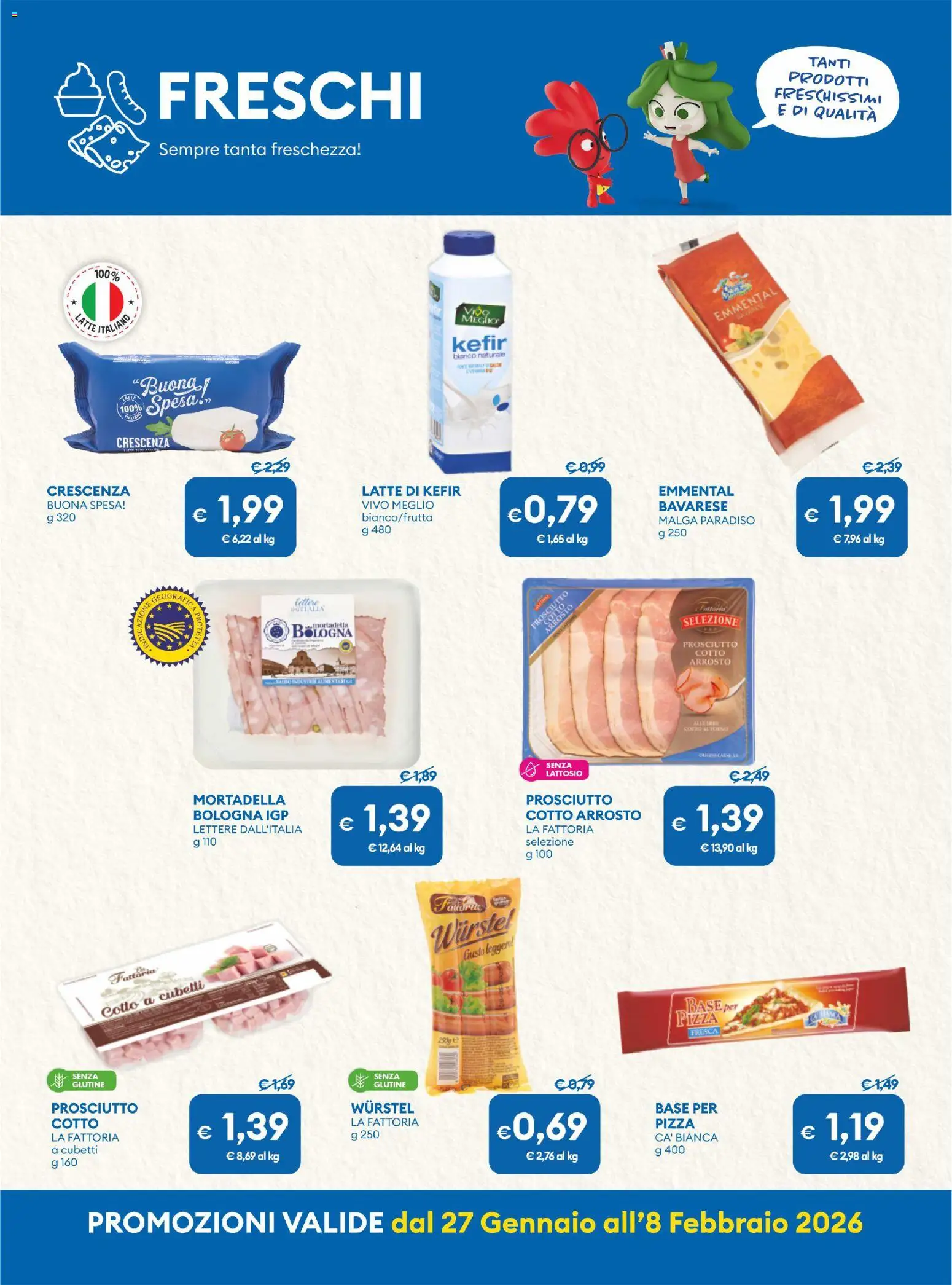 Volantino MD Discount del 27.01.2026 | Pagina: 15 | Prodotti: Arrosto, Prosciutto, Mortadella, Crescenza
