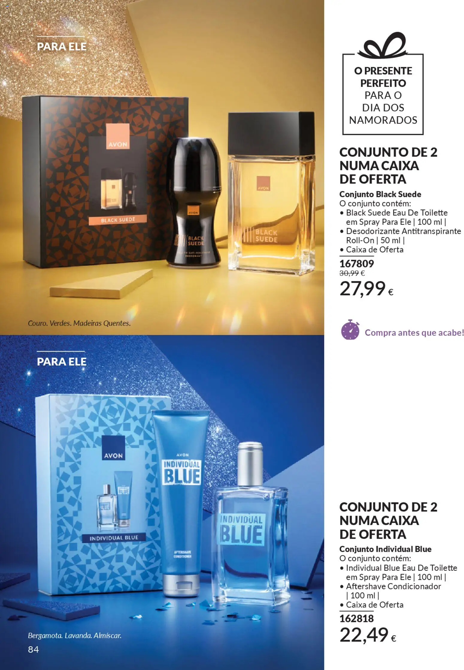 Catálogo Avon Campanha 1 │ válido de 01.01.2026 | Página: 84 | Produtos: Condicionador, Desodorizante, Madeiras, Caixa