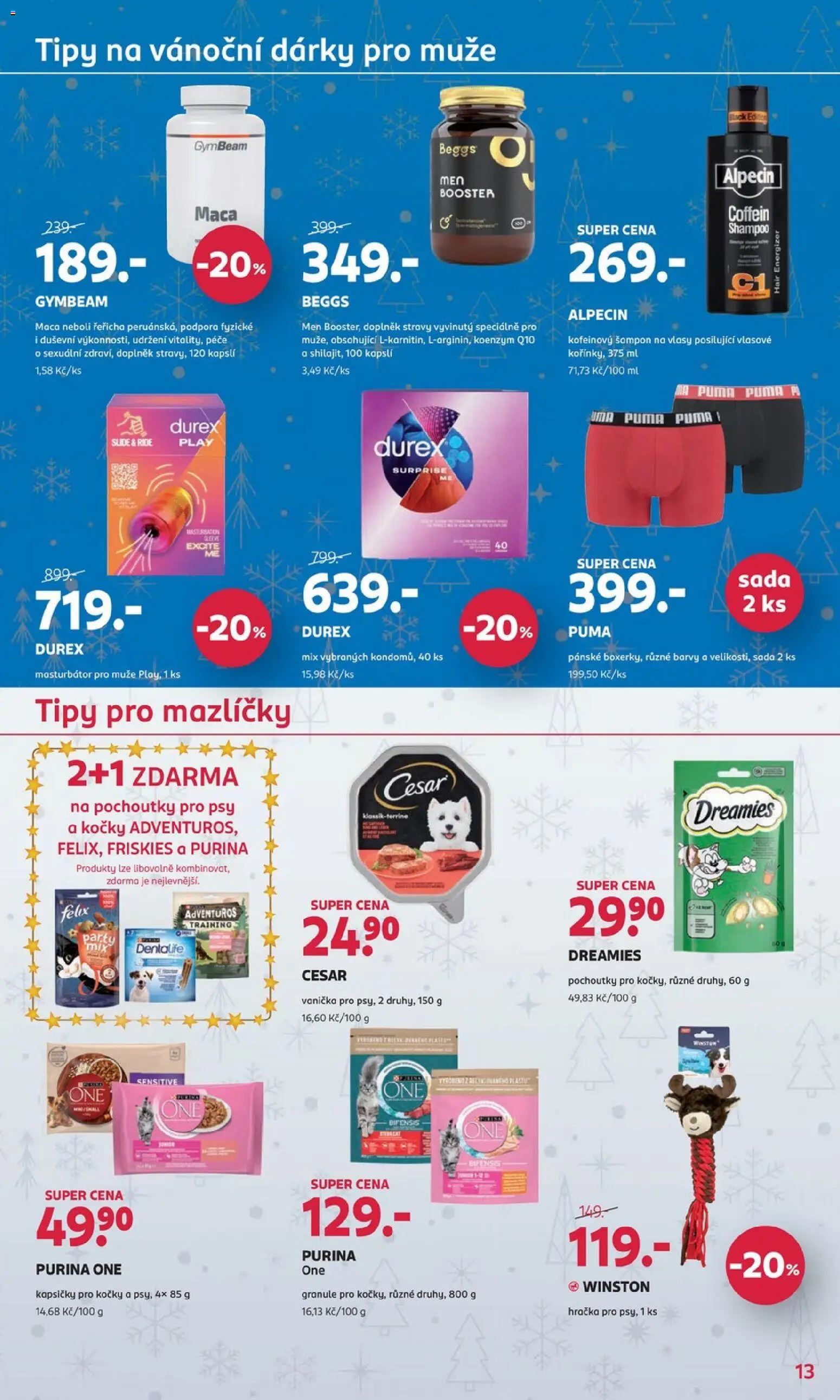 Rossmann katalog - Vánoce od 19.11.2025 | Strana: 13 | Produkty: Purina, Purina one, Durex, Barvy