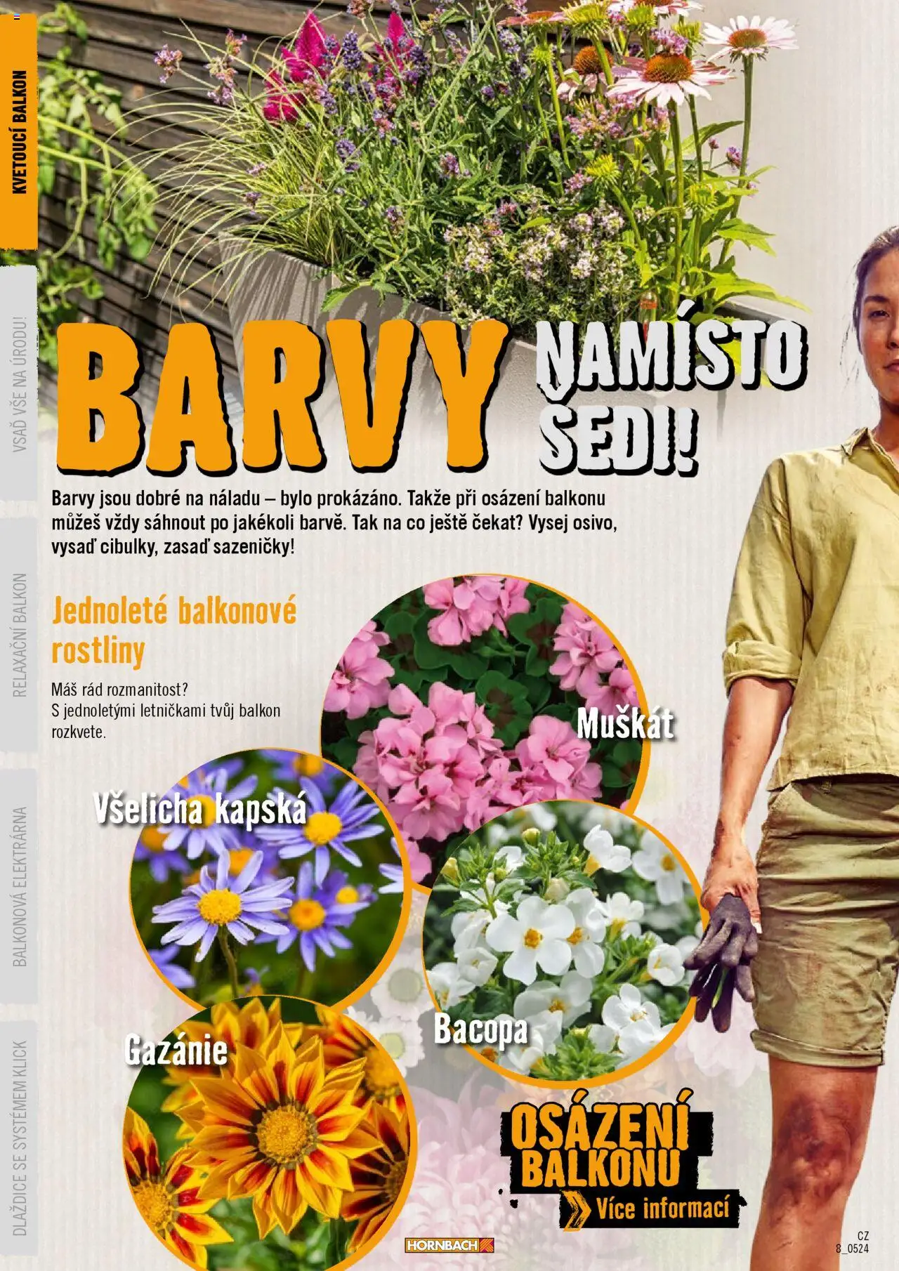 HORNBACH leták - Balkón od 13.08.2025 | Strana: 8 | Produkty: Rostliny, Barvy