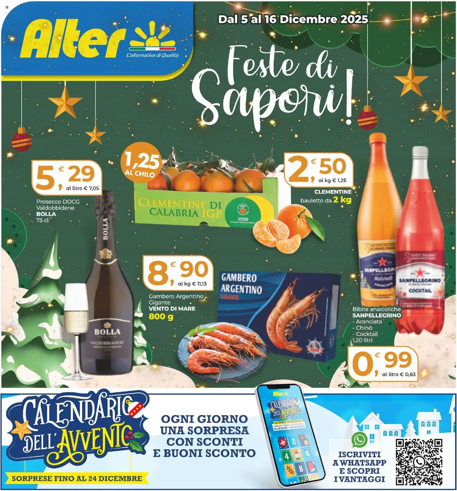 Volantino Alter Discount del 05.12.2025 | Pagina: 1 | Prodotti: Prosecco, Bibite