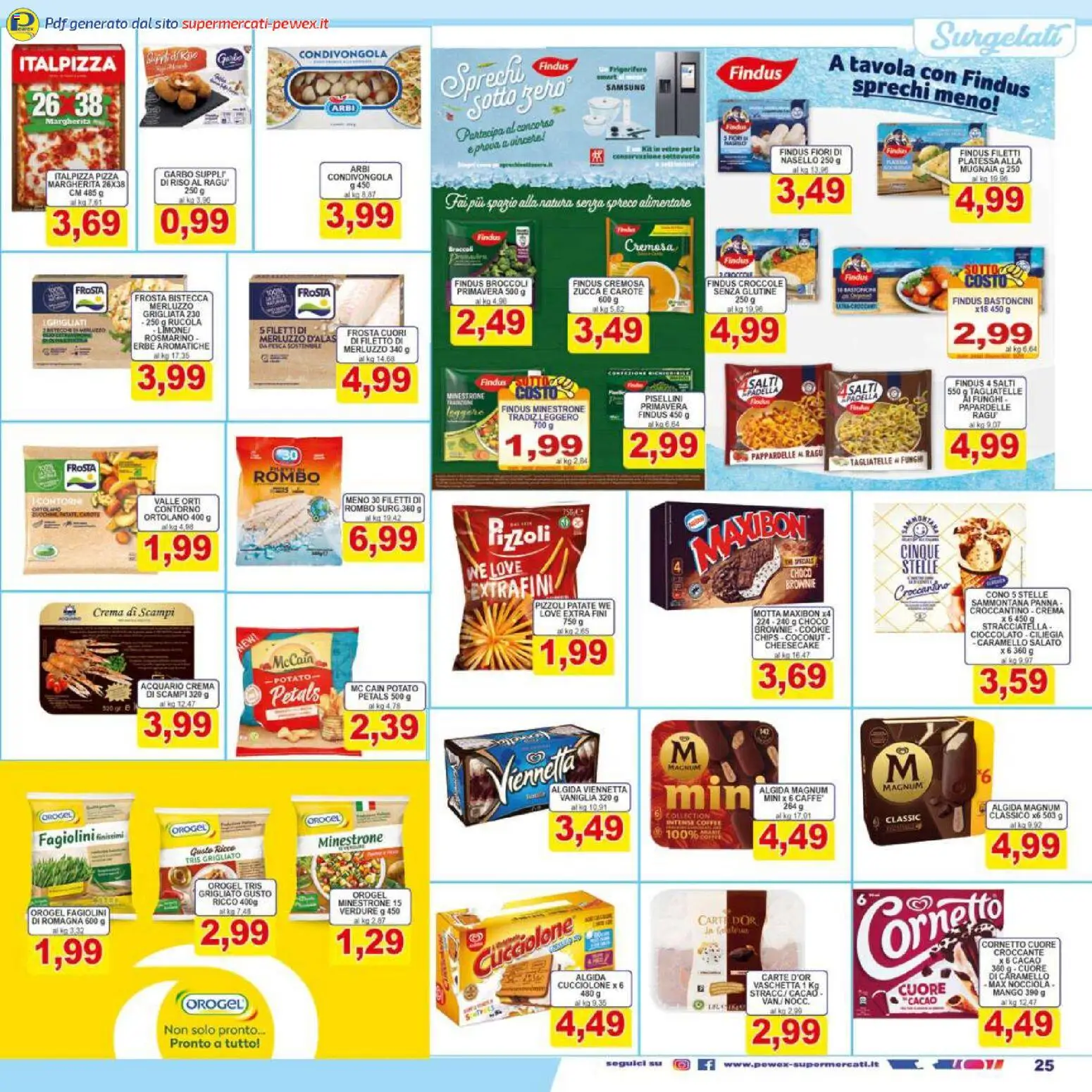 Volantino Pewex del 06.12.2025 | Pagina: 25 | Prodotti: Rosmarino, Ragú, Broccoli, Padella