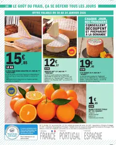 E.Leclerc - Prévisualisation de ORANGE À DESSERT FEUILLE IGP(7) DE L'ALGARVE(2), Catégorie: 1 Variété Newhall Calibre 3-4 Traitement post-récolte. valide à partir de 20.01.2026 | Page: 30