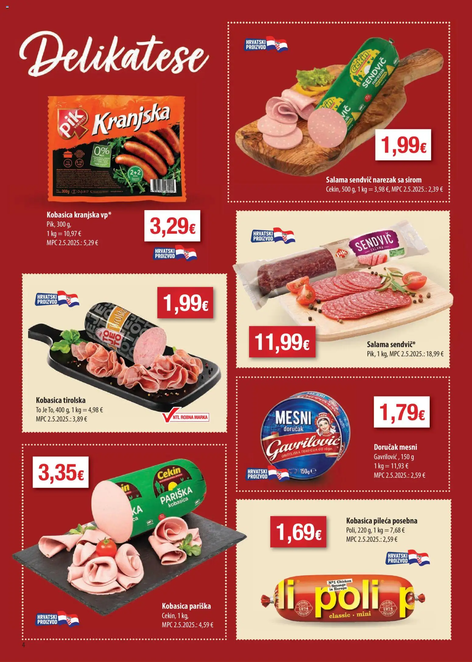 Boso katalog | vrijedi od 18.02.2026 | Stranica: 4 | Proizvodi: Salama, Narezak, Kobasica