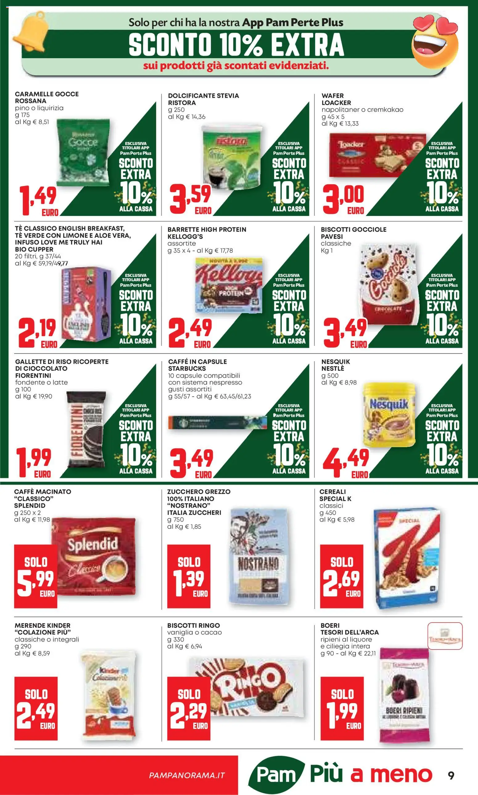 Volantino PAM del 06.11.2025 | Pagina: 9 | Prodotti: Cioccolato, Gallette, Cacao, Liquore