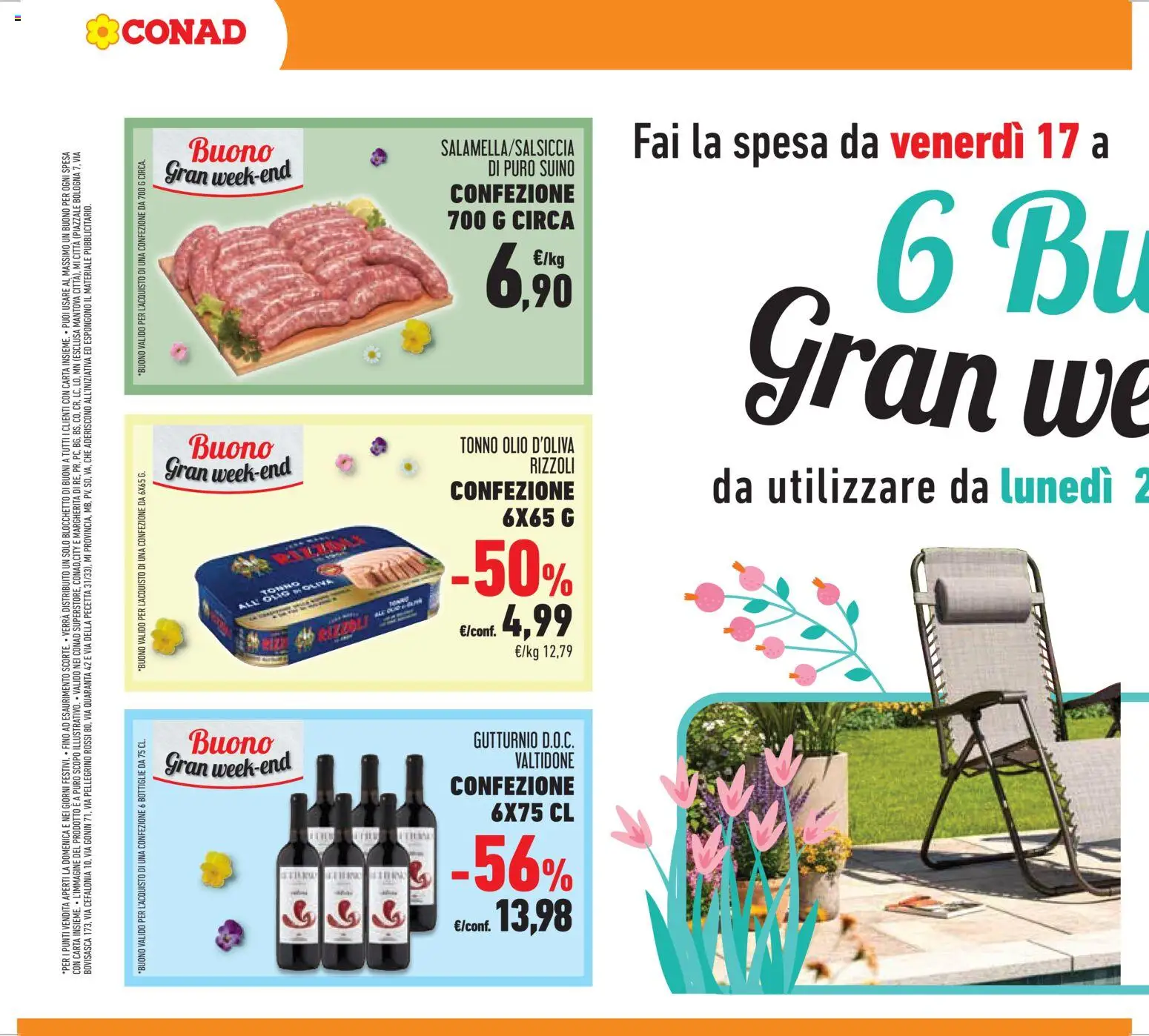 Volantino Conad del 08.04.2026 | Pagina: 40 | Prodotti: Suino, Olio, Tonno