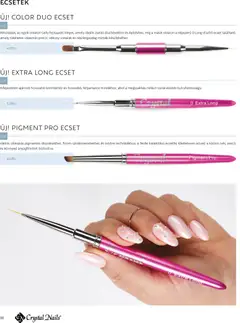 Crystal Nails 2026/27 Nagykatalógus - amely érvényes a következő dátumtól: 09.03.2026 | Oldal: 86 | Termékek: Ecset