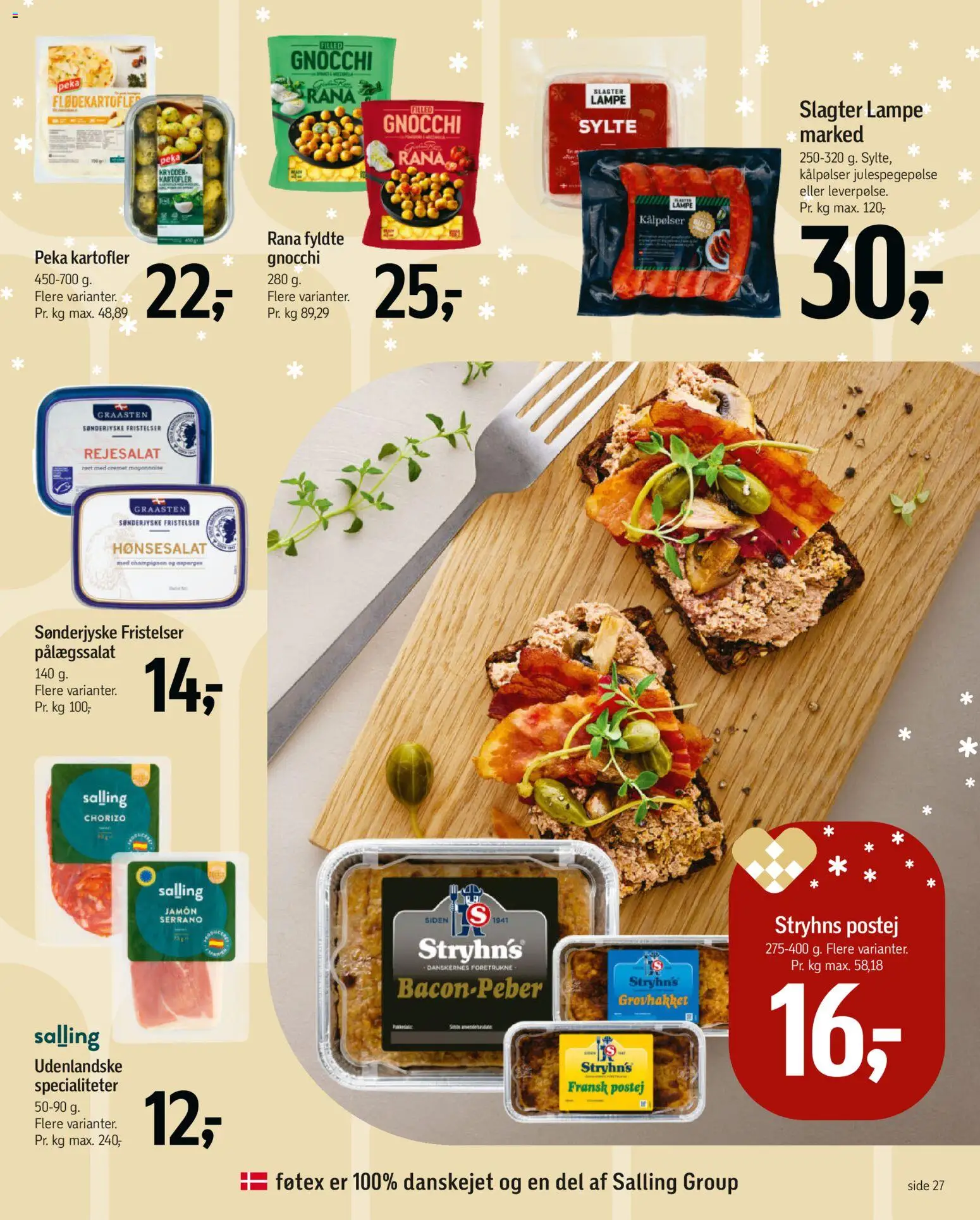 Føtex tilbudsavis – gyldig fra 28.11.2025 | Side: 32 | Produkter: Champignon, Kartofler, Lampe, Asparges