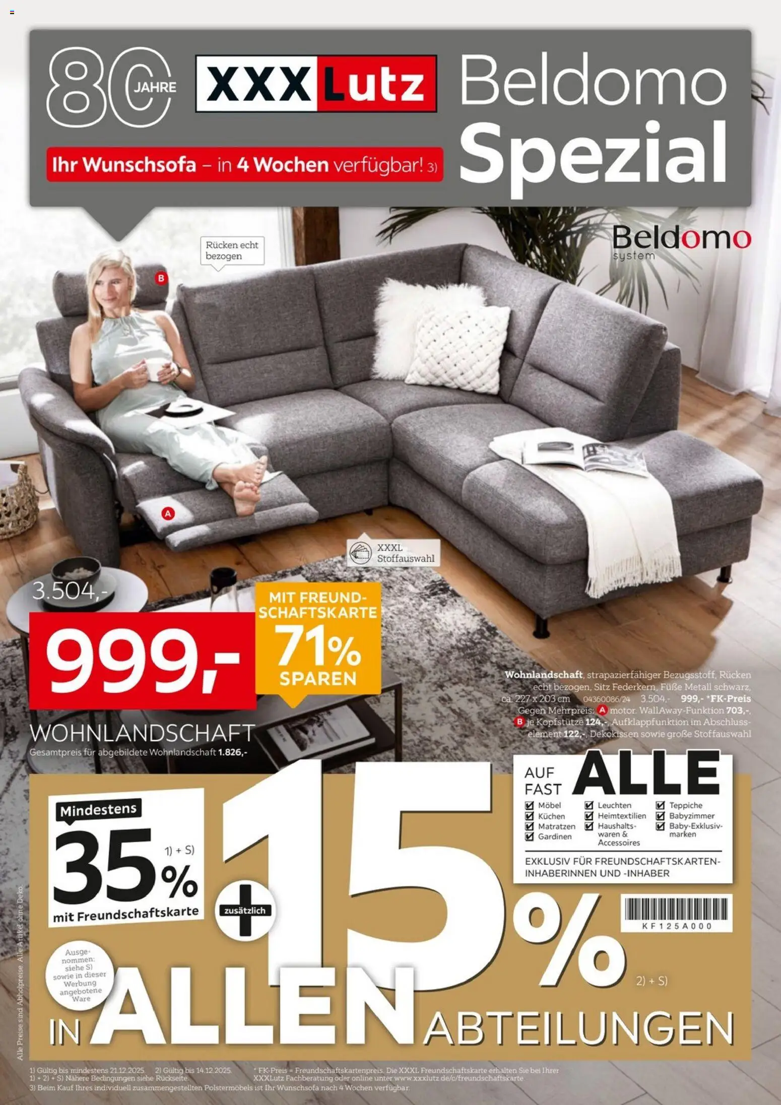 XXXL Lutz Beldomo Spezial – gültig ab 07.12.2025 | Seite: 1