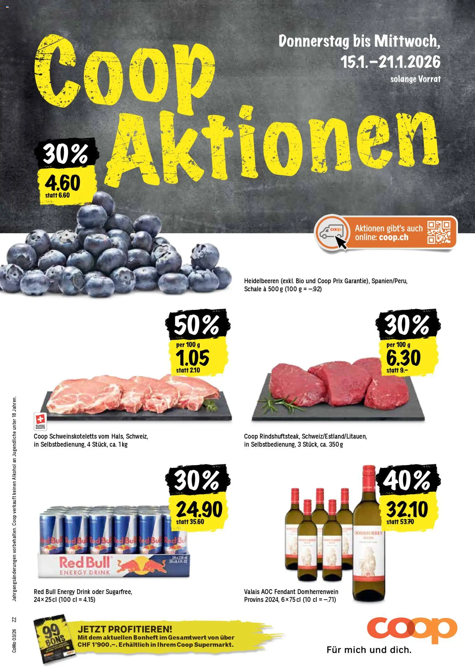 Coop Aktionen – gültig ab 15.01.2026 | Seite: 1 | Produkte: Red bull
