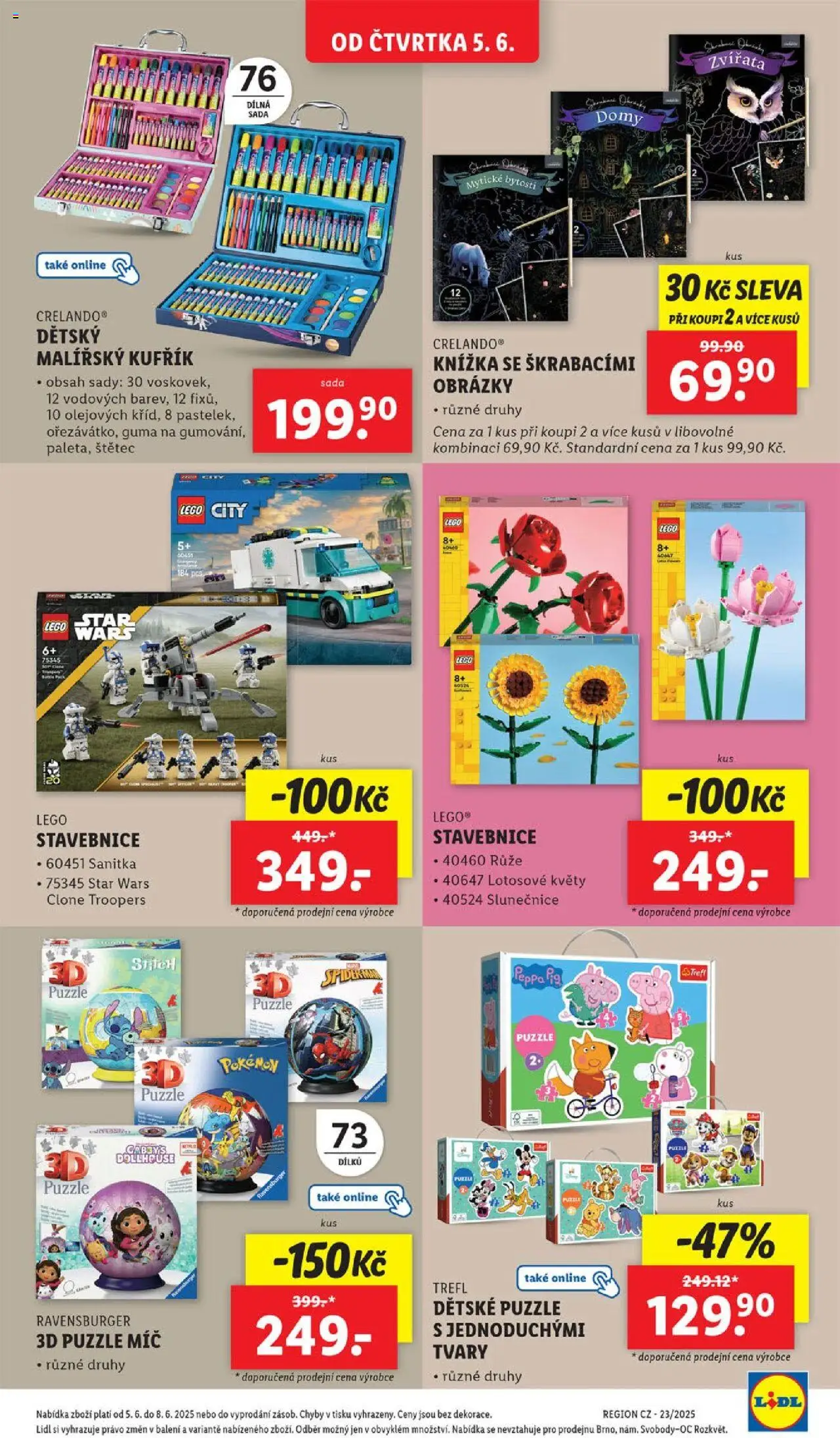 Lidl leták od 05.06.2025 | Strana: 45 | Produkty: Kufřík, LEGO, Guma, Štětec
