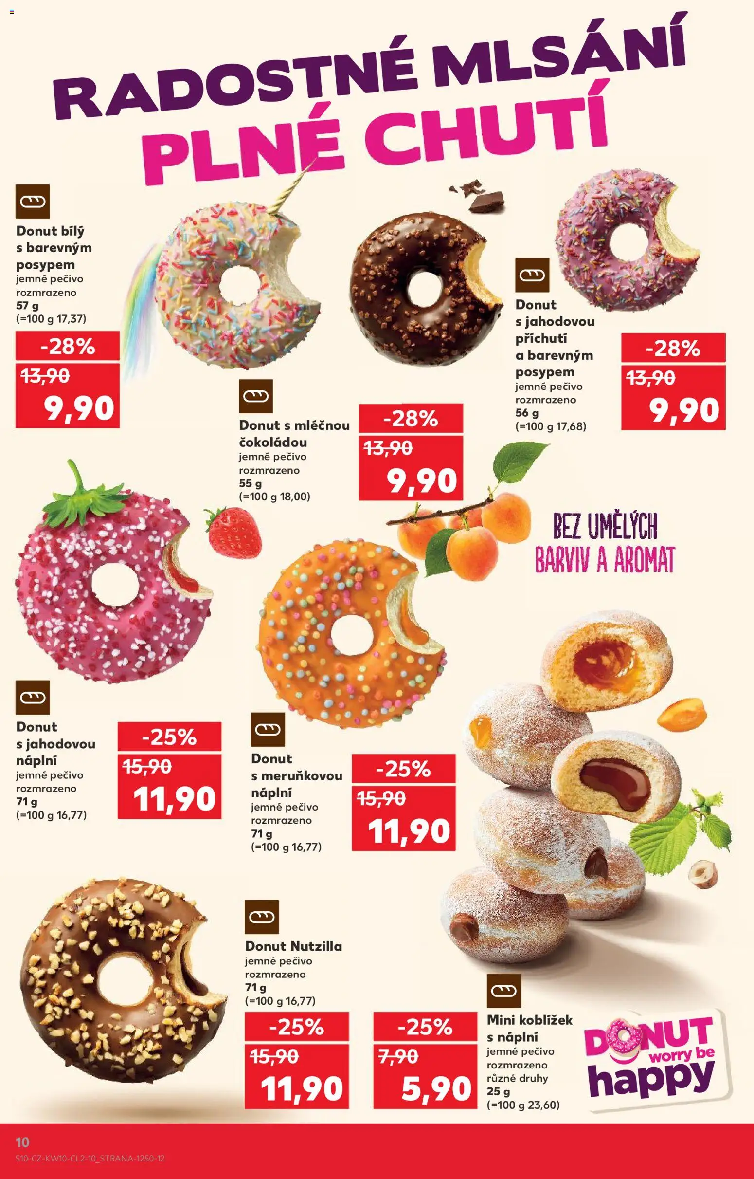Kaufland leták - Praha 8 od 04.03.2026 | Strana: 10 | Produkty: Donut, Pečivo