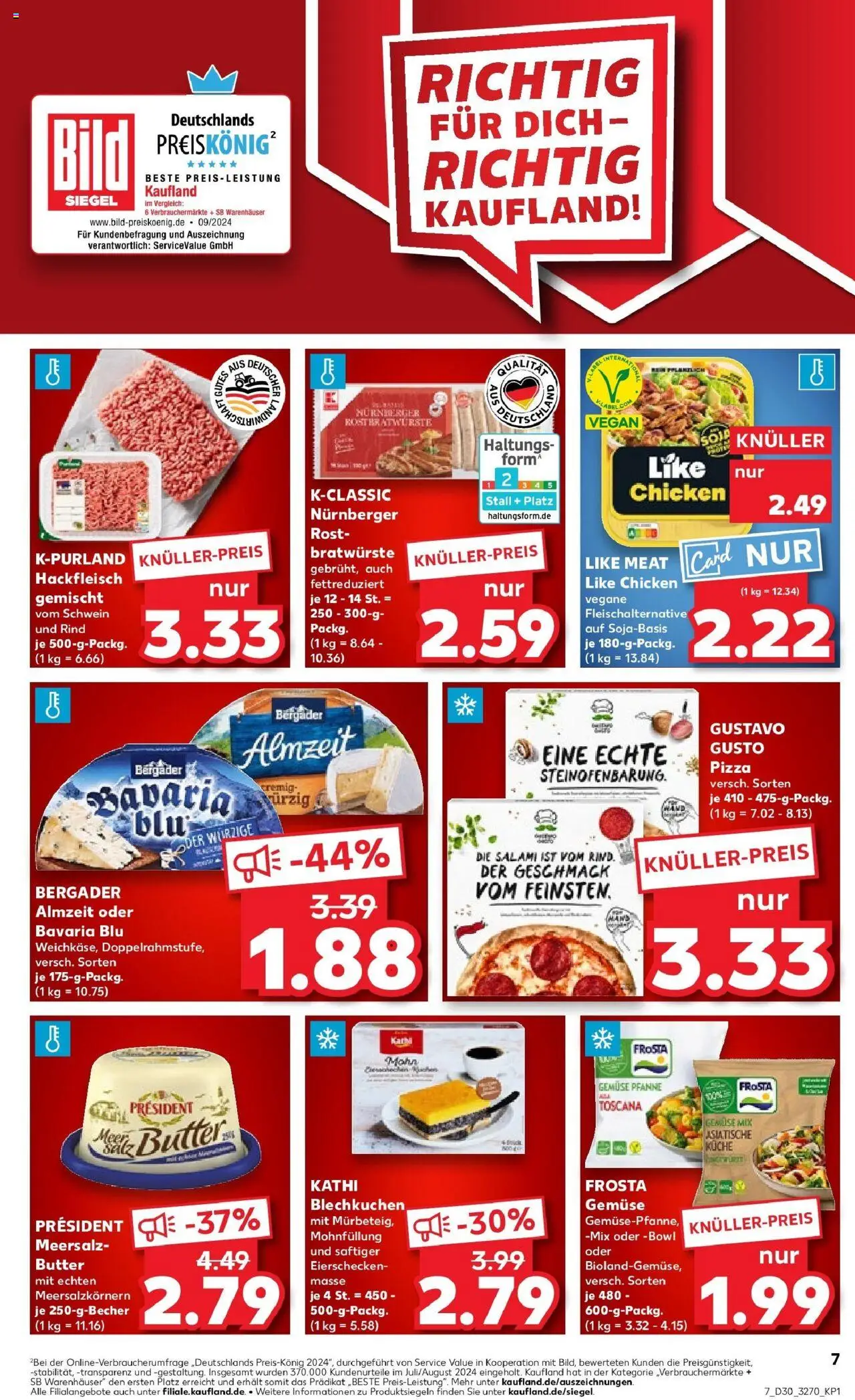Kaufland prospekt Brandenburg An Der Havel	 - gültig ab dem 27.07.2025 | Seite: 30 | Produkte: Frosta, Like meat, Salami, Hackfleisch