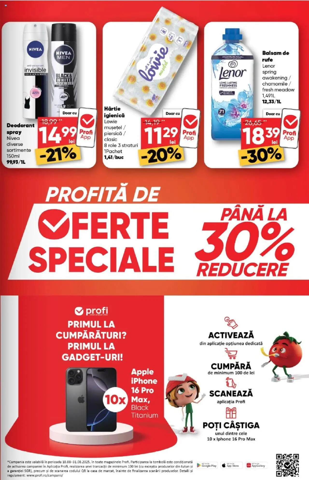 Catalog Profi  – valabil de la 20.08.2025 | Pagină: 3 | Produse: Piersică, Balsam, Deodorant, Balsam de rufe