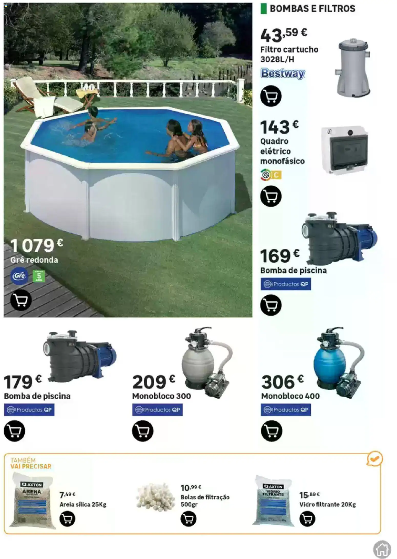 Leroy Merlin Catálogo Jardim │ válido de 12.03.2026 | Página: 69 | Produtos: Piscina, Quadro, Areia