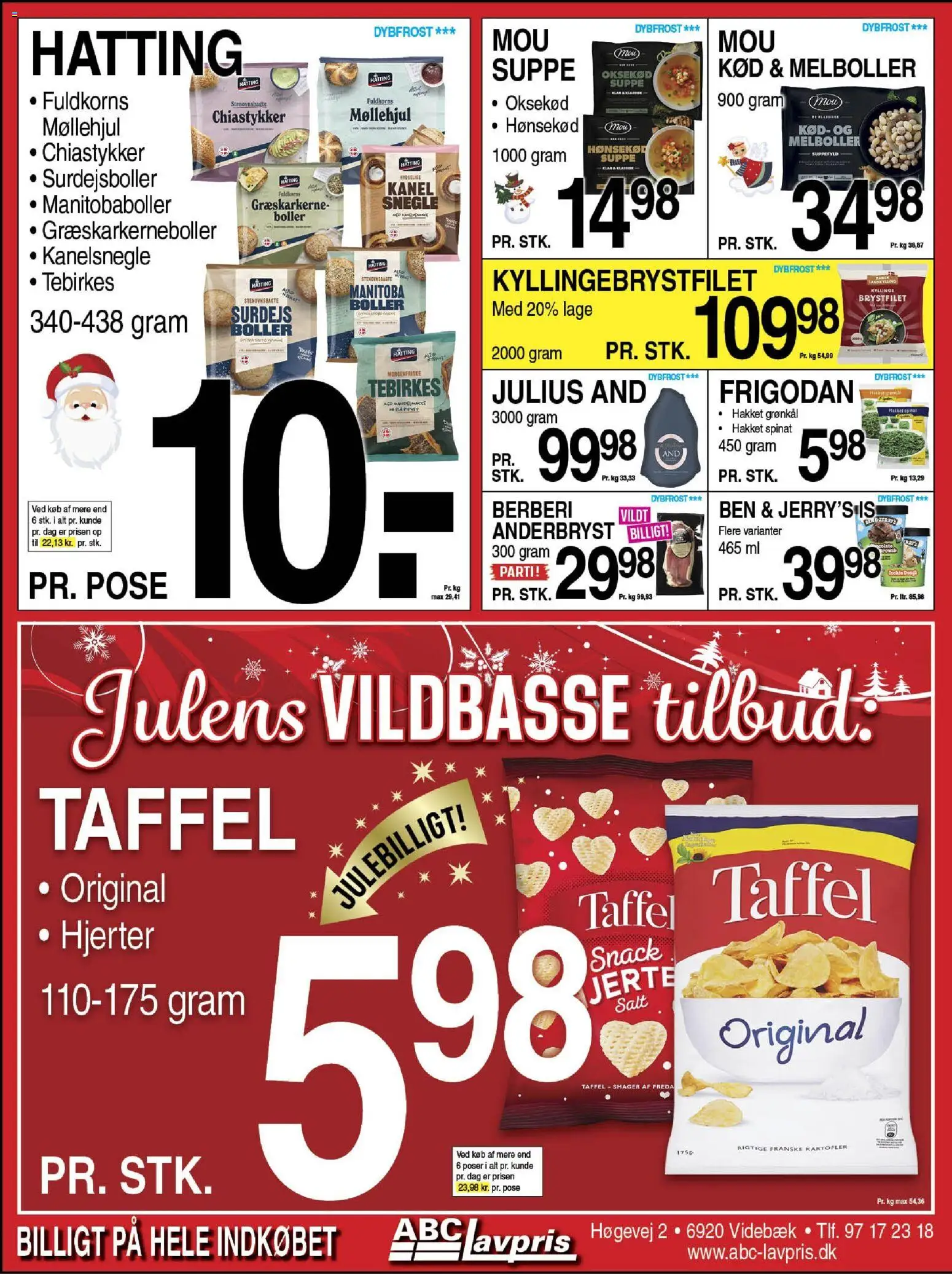 Abc Lavpris tilbudsavis – gyldig fra 17.12.2025 | Side: 4 | Produkter: Kanelsnegle, Kartofler, Salt, Grønkål