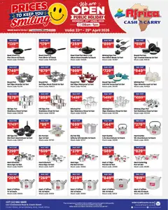 Africa Cash & Carry specials catalogue – valid from 23.04.2026 | Page: 26 | Products: Kettle, Iron, Stock